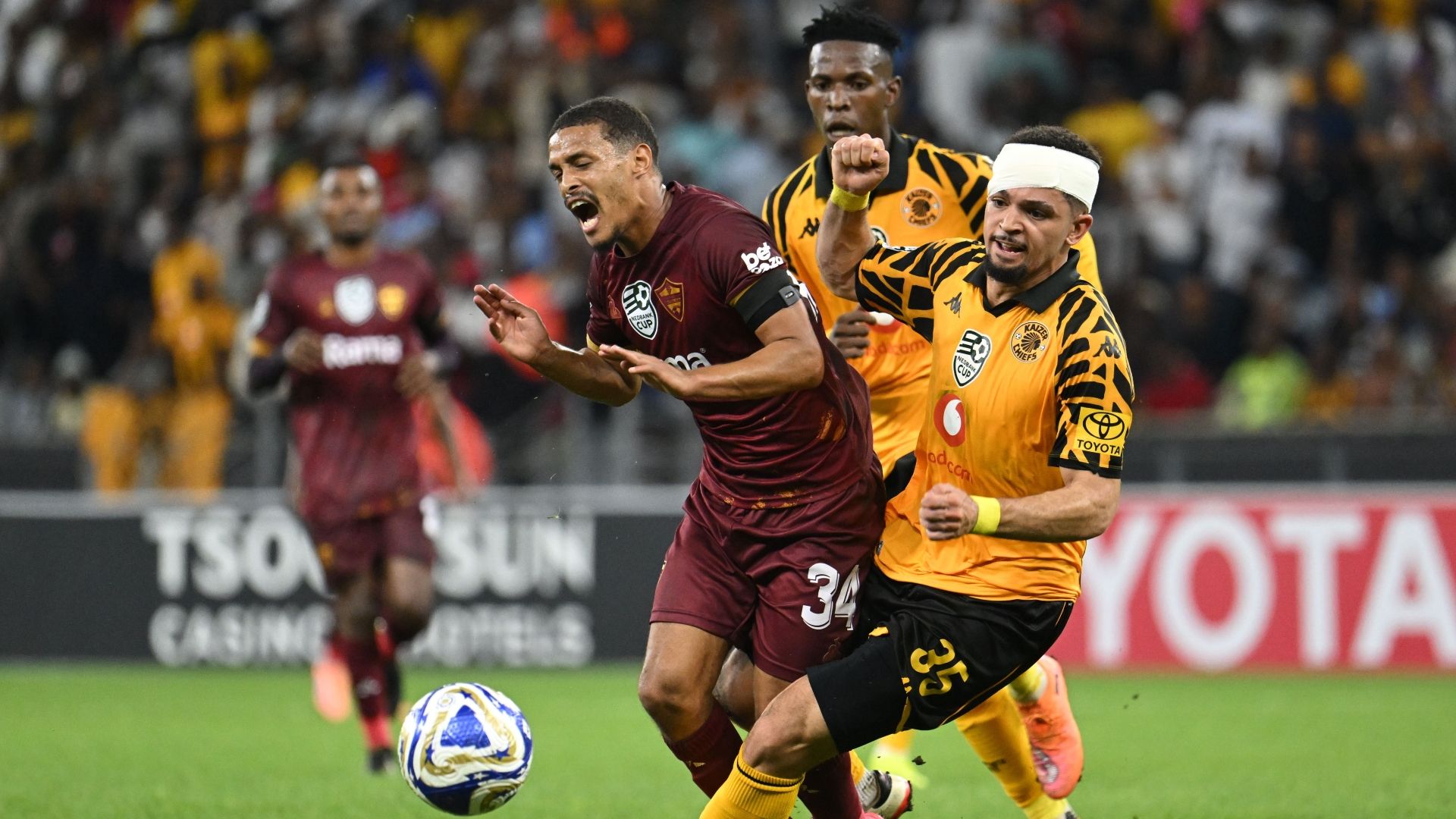 Aden McCarthy and Devin Titus, Kaizer Chiefs vs Stellenbosch