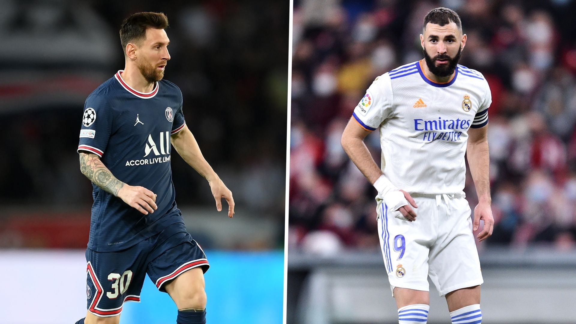 Messi Benzema PSG Real Madrid