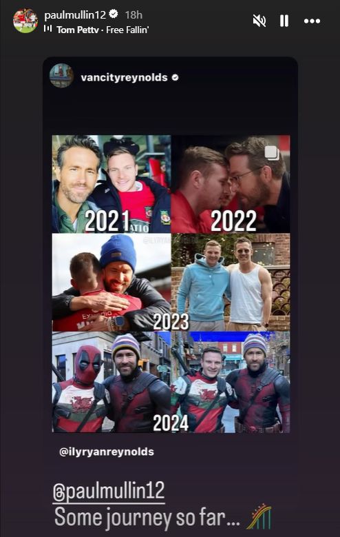 Instagram Paul Mullin Ryan Reynolds collage