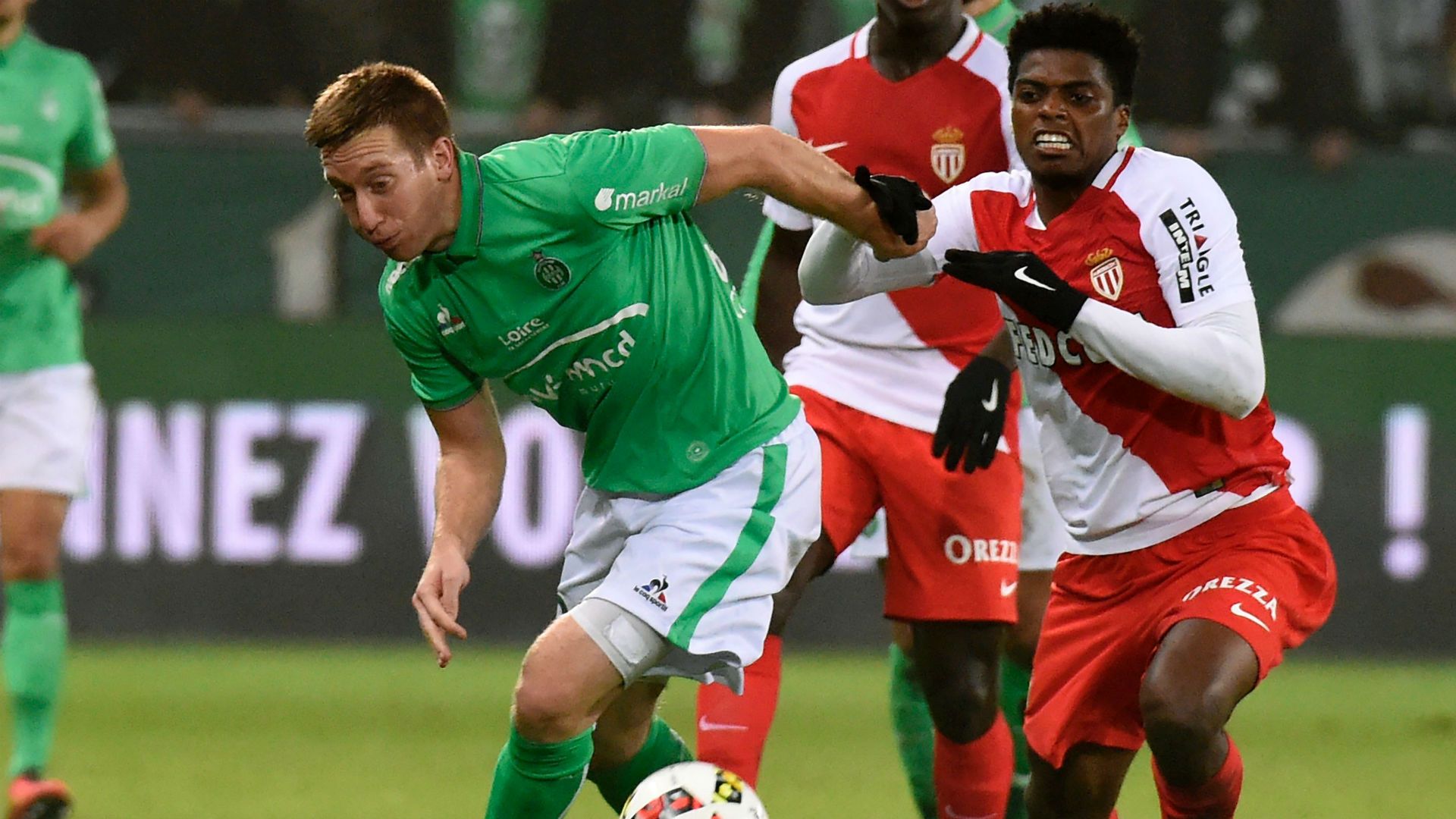 Robert Beric Jemerson Saint-Etienne Monaco Ligue 1 29102016