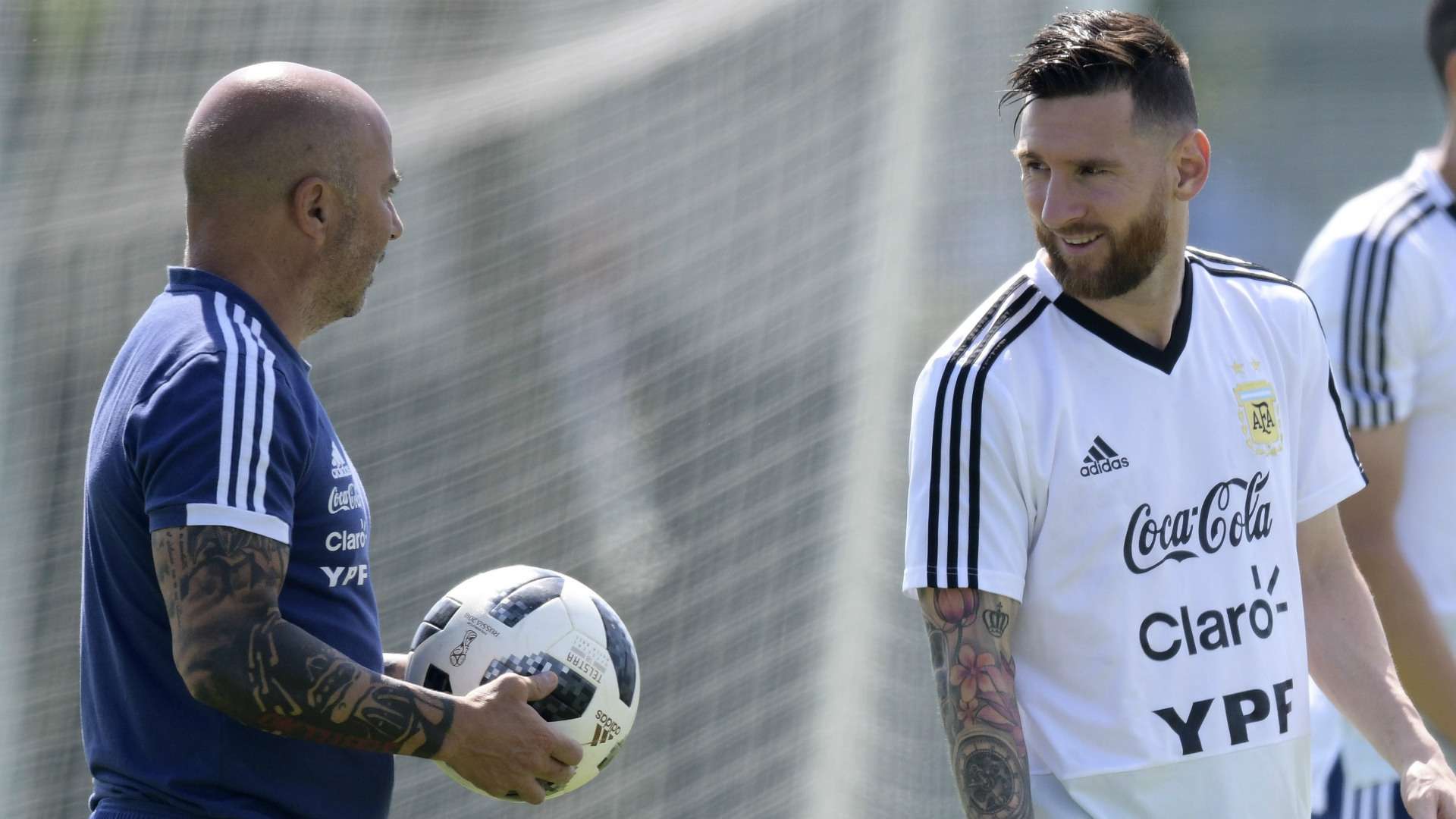 Jorge Sampaoli Lionel Messi Argentina Bronnitsy World Cup 290618