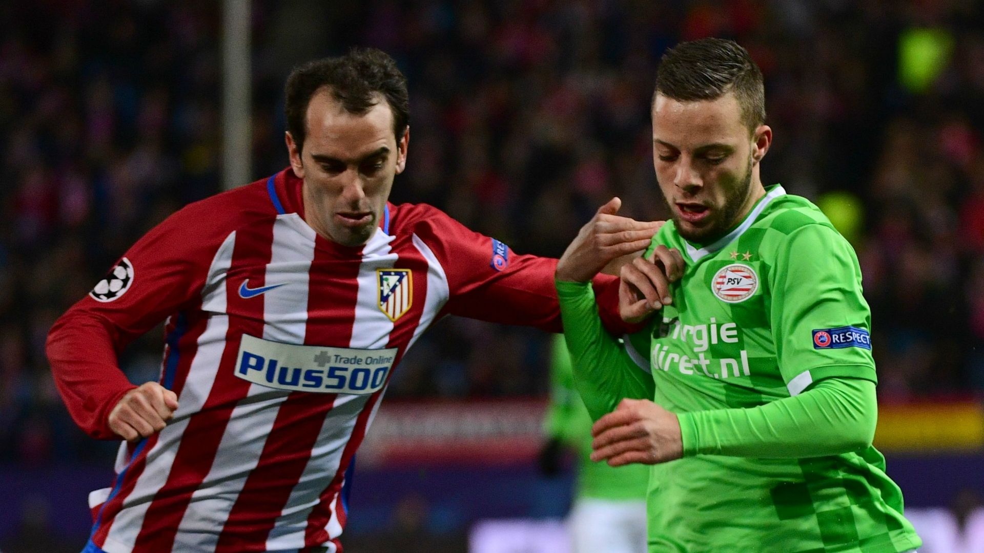 Diego Godin Bart Ramselaar Atletico Madrid PSV Champions League