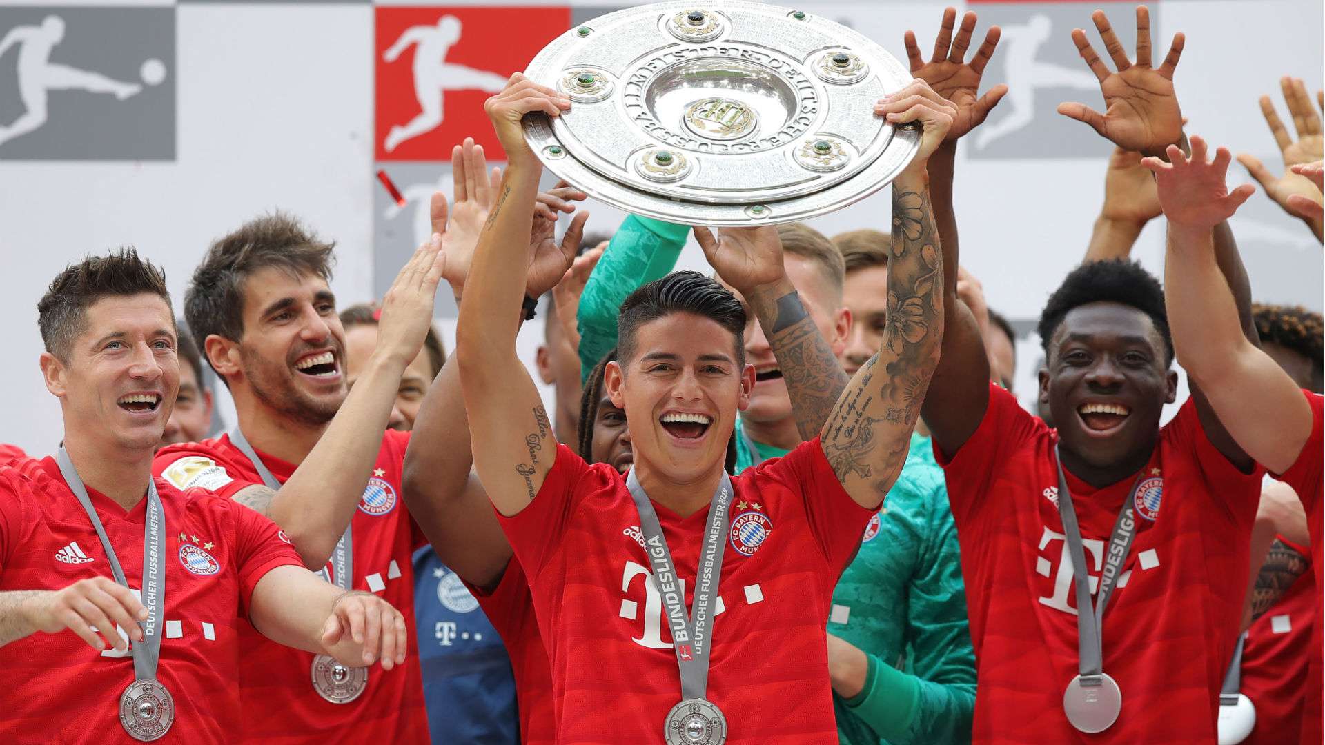 James Rodríguez campeón con Bayern de la Bundesliga 2018-19