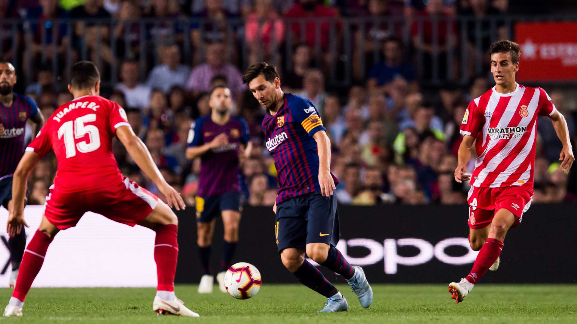 FC Barcelona Girona Messi Juanpe 23092018