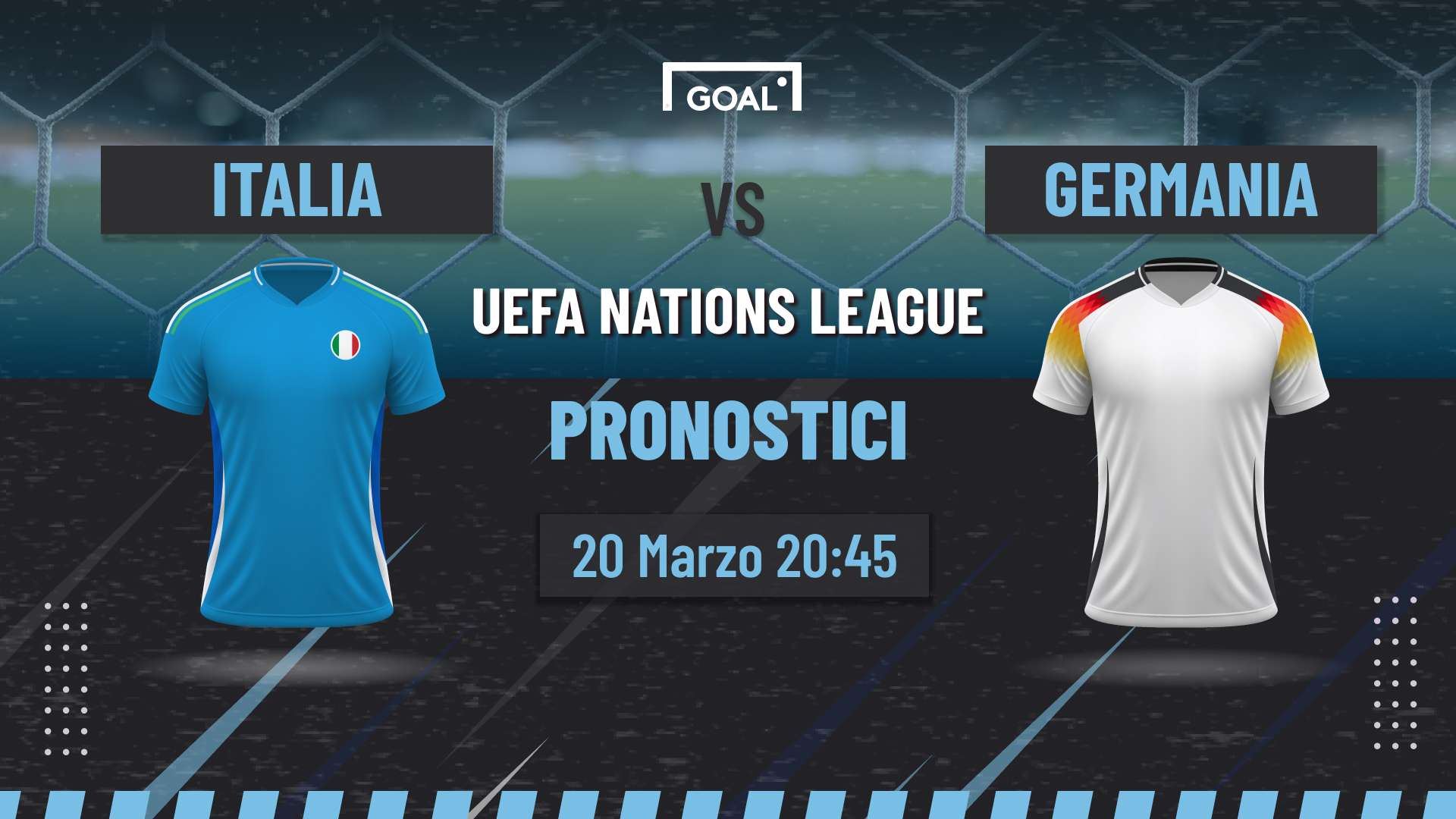 Pronostici Italia-Germania: quote, formazioni e info utili per scommettere