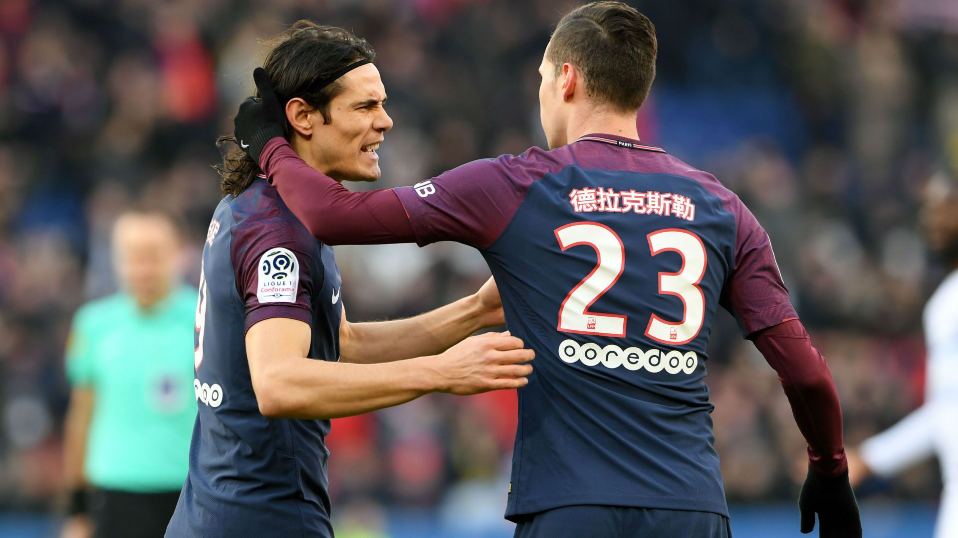 Julian Draxler Edinson Cavani PSG Strasbourg Ligue 1 17022018