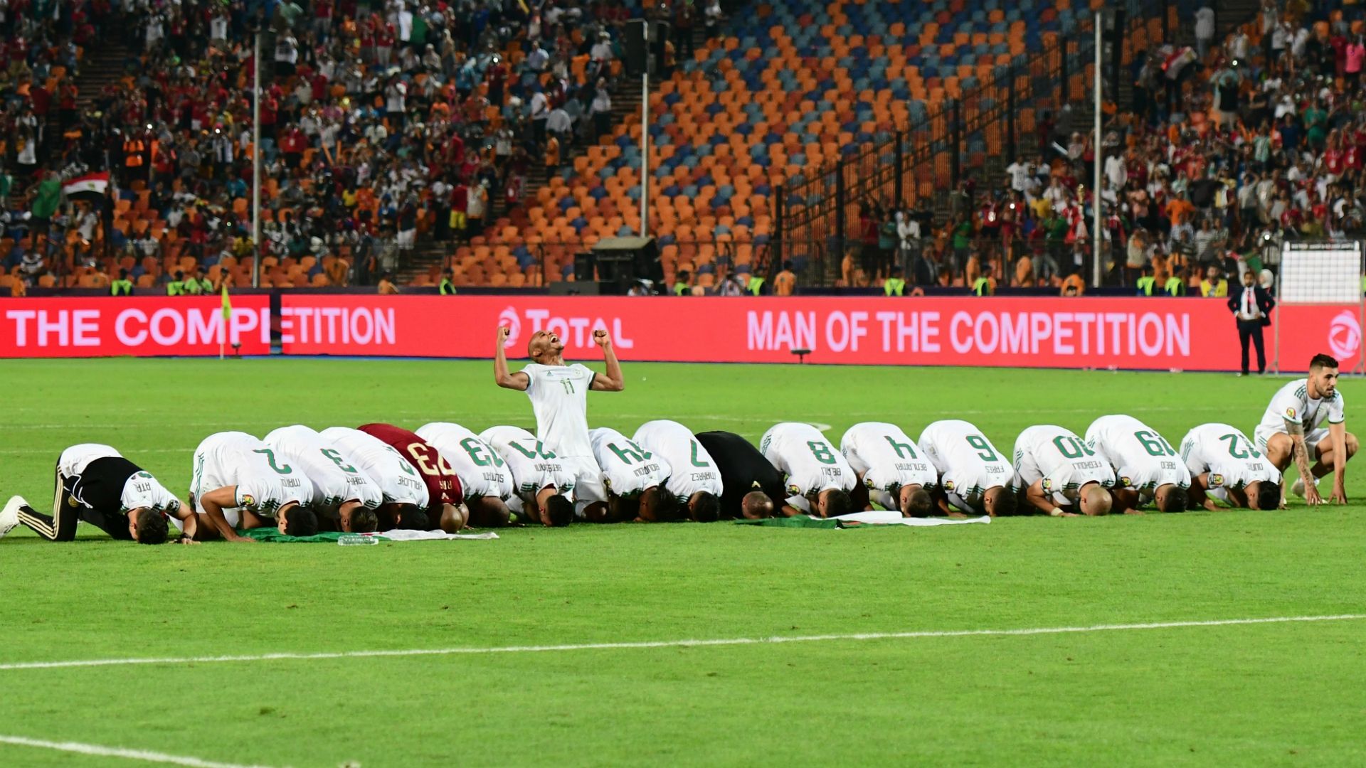 Algeria celebrates Afcon 2019