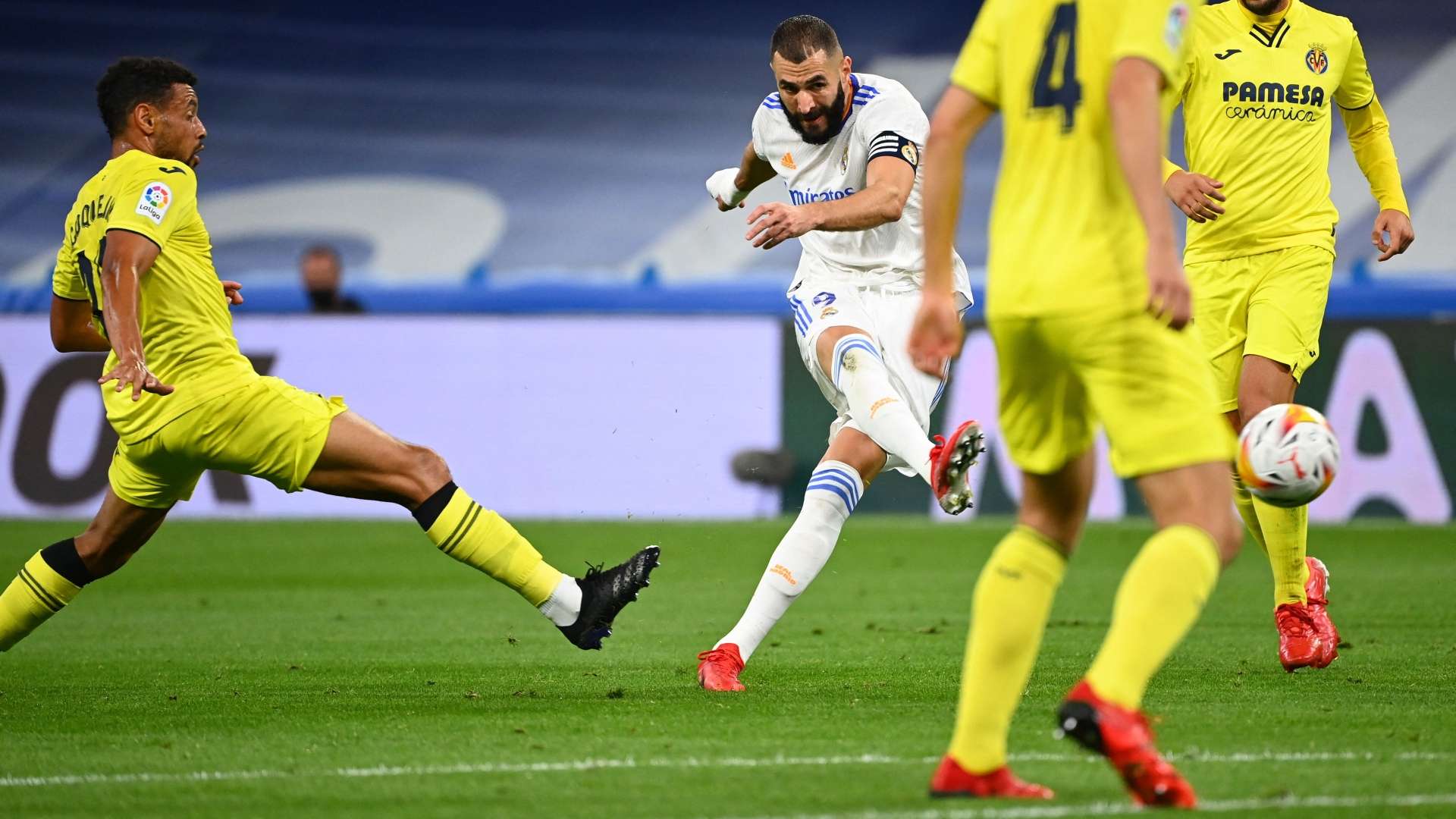 Karim Benzema Real Madrid Villarreal La Liga 2021-22