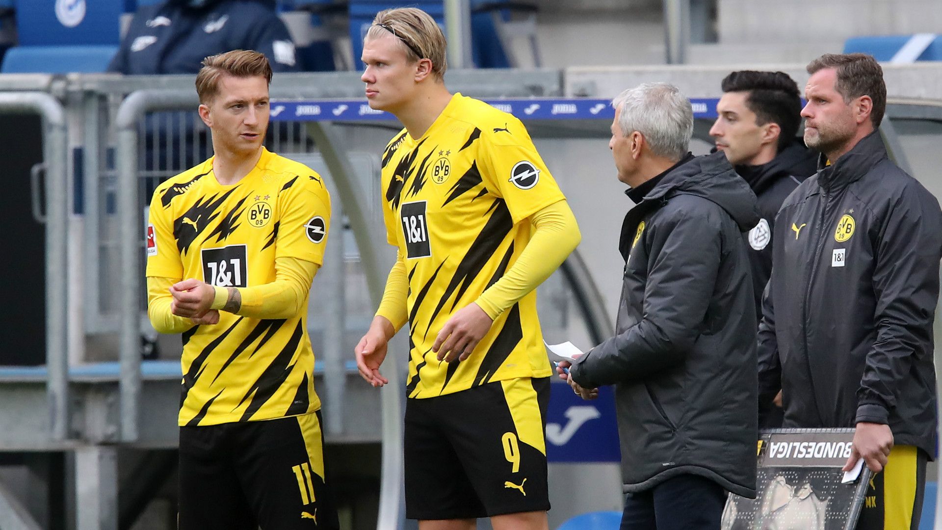 MARCO REUS ERLING HAALAND BORUSSIA DORTMUND GERMAN BUNDESLIGA 17102020