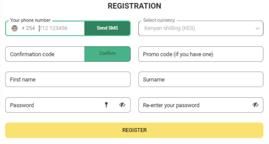 BetWinner Registration Kenya