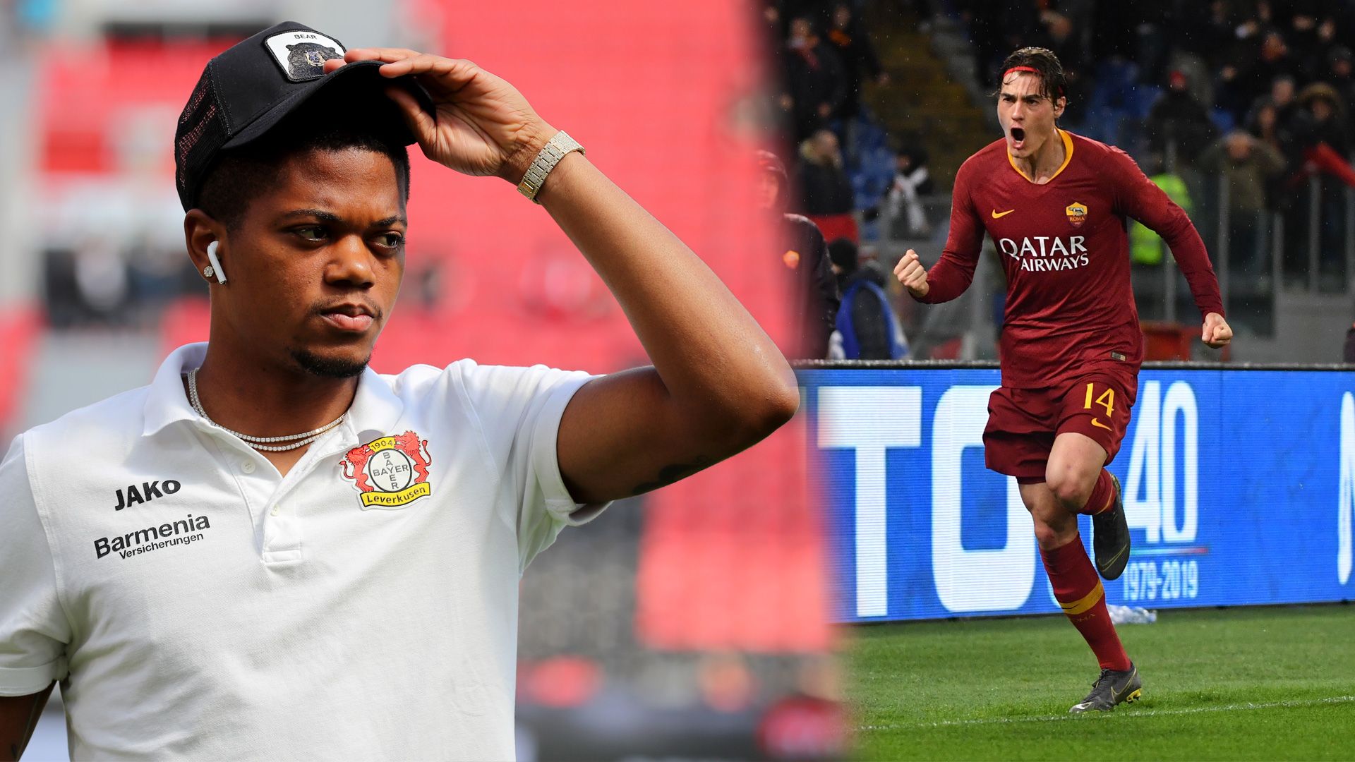 GFX Leon Bailey Bayer Leverkusen Patrik Schick AS Rom