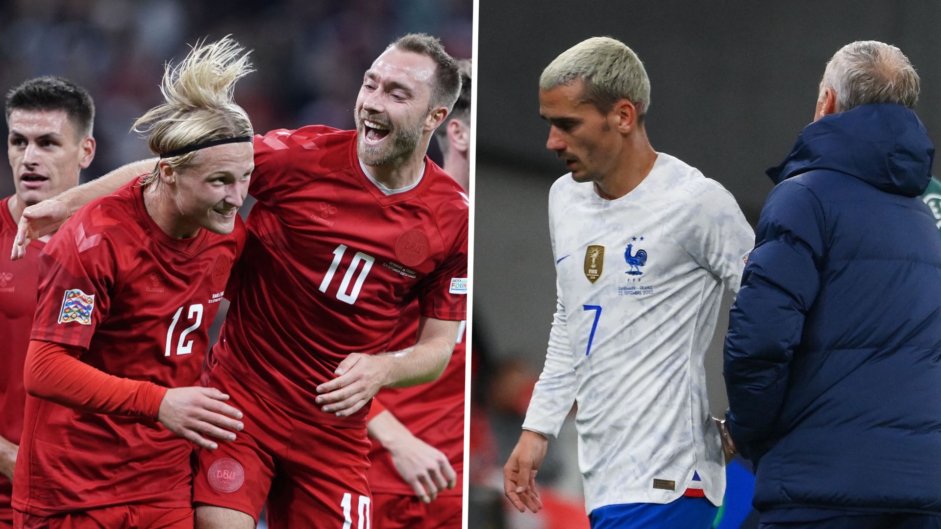 Danemark France Dolberg Eriksen Griezmann