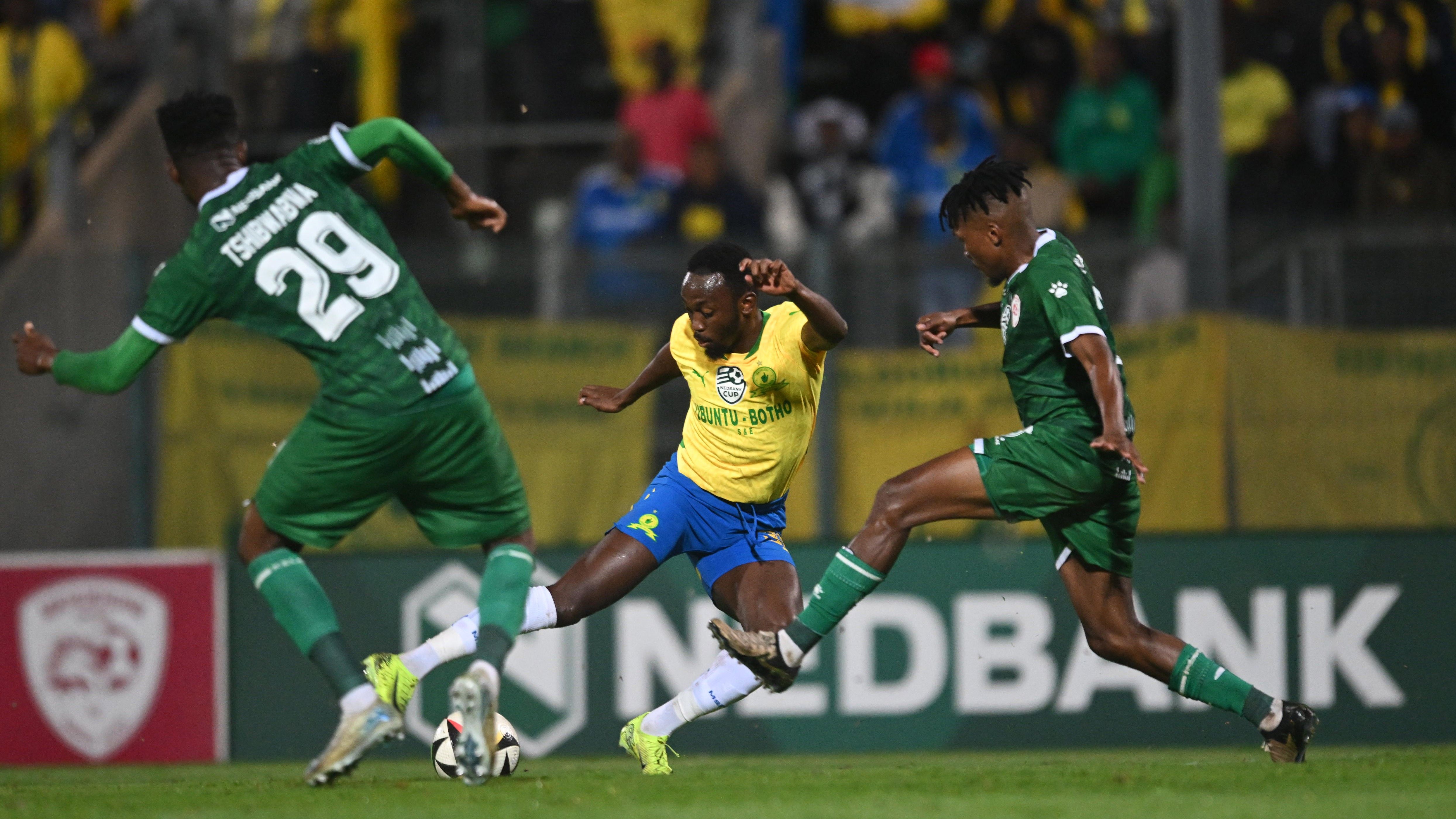 Peter Shalulile in action against Sekhukhune United