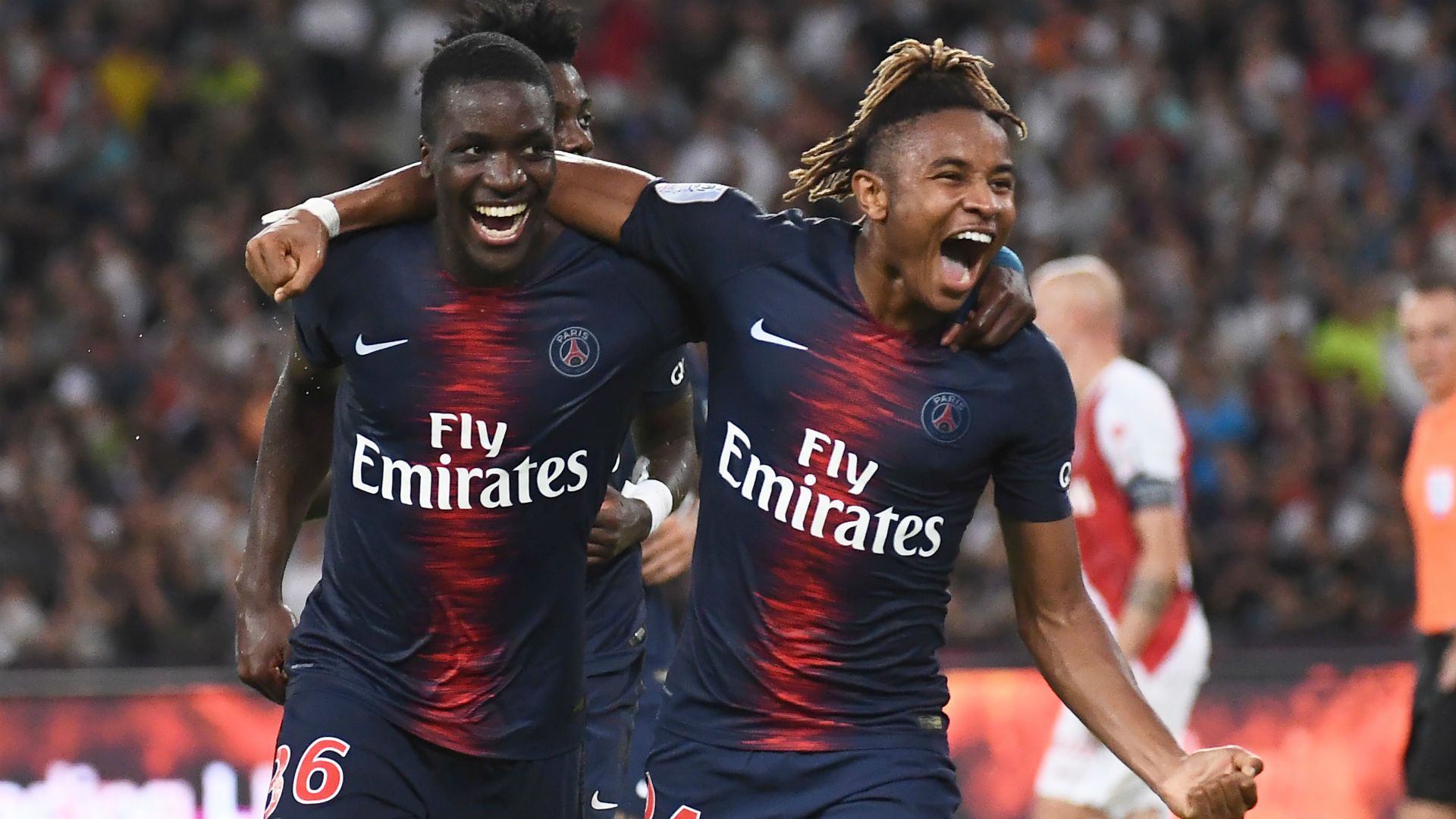 Christopher Nkunku Stanley N'Soki PSG Monaco 04082018