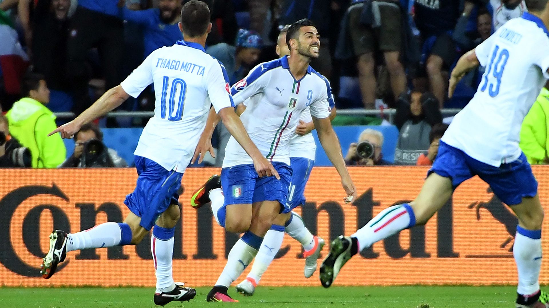 Graziano Pellè Belgium Italy Euro 2016