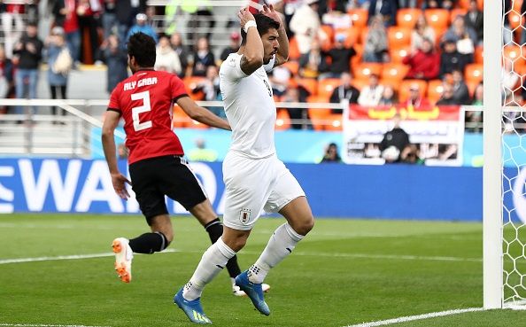 Suarez in URU-EGY match WC2018