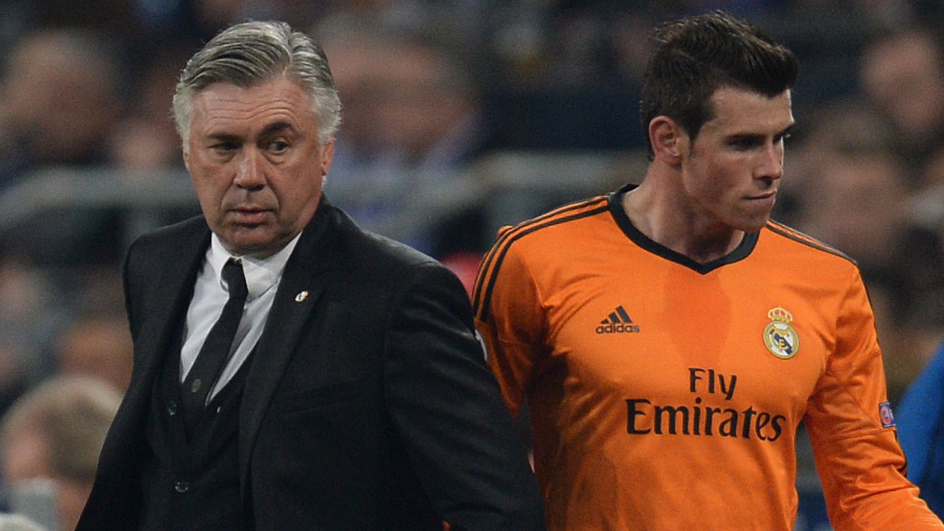 CARLO ANCELOTTI GARETH BALE REAL MADRID