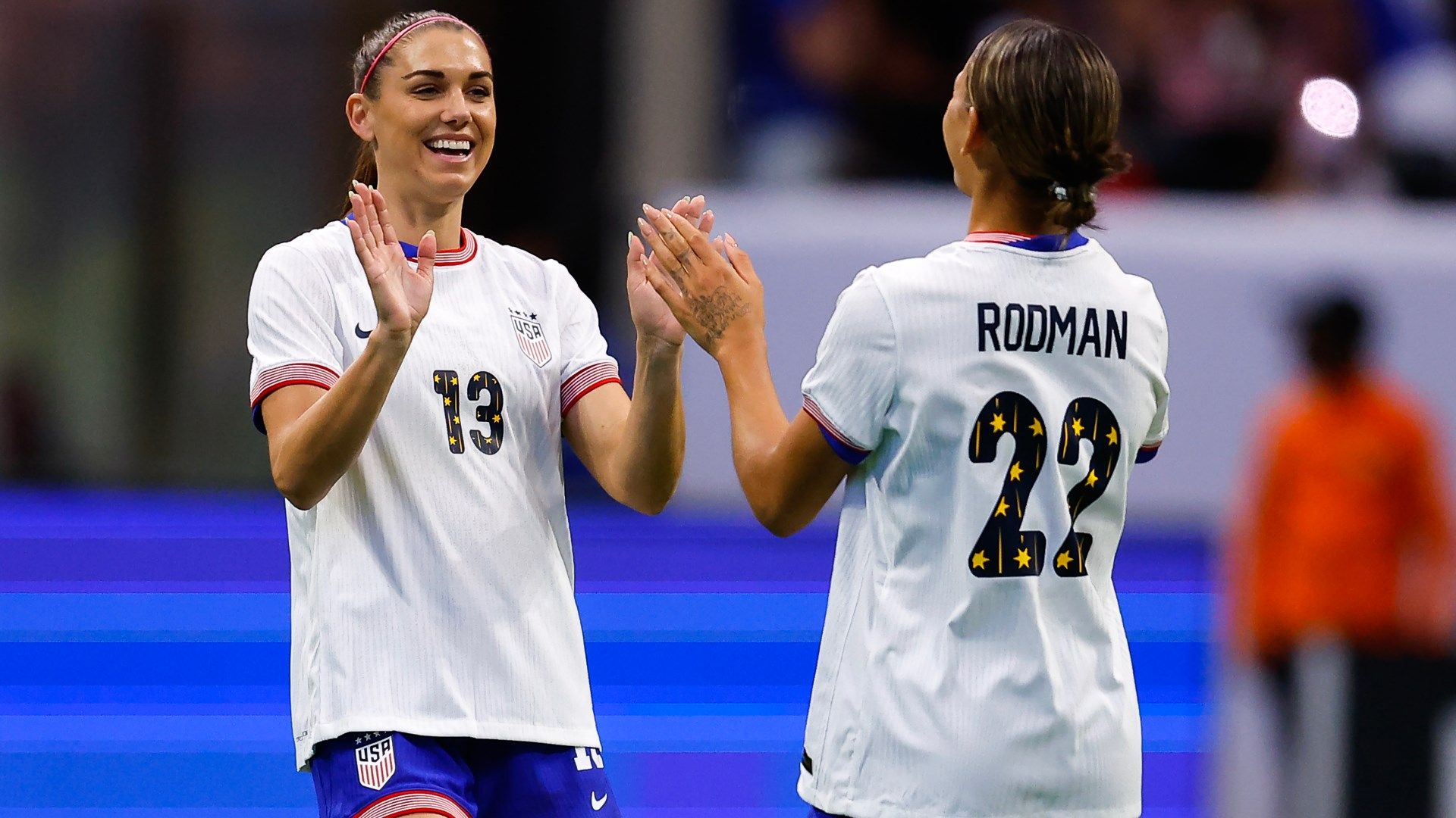 Alex Morgan Trinity Rodman USWNT 2024