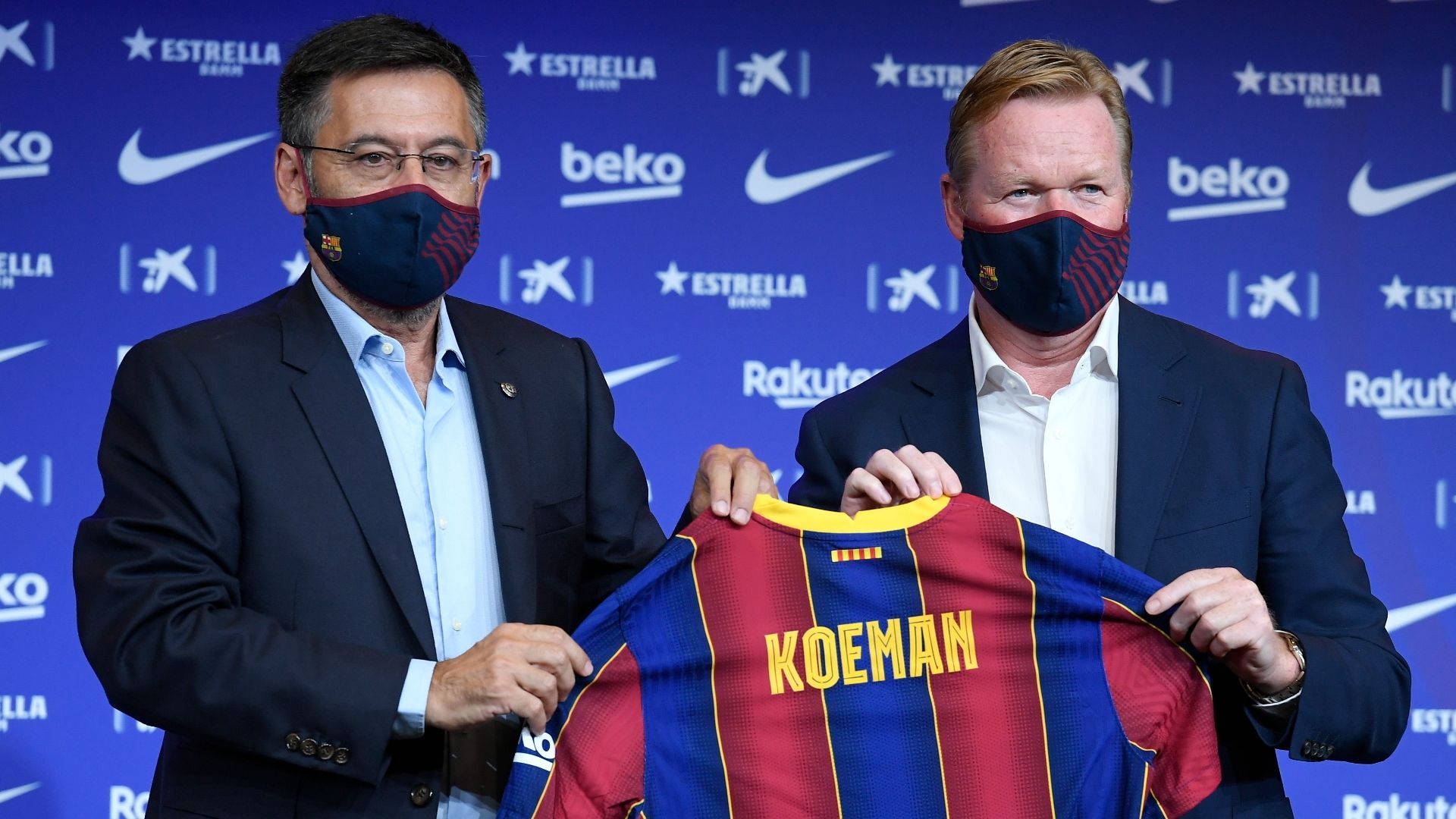 Josep Maria Bartomeu, Ronald Koeman, Barcelona