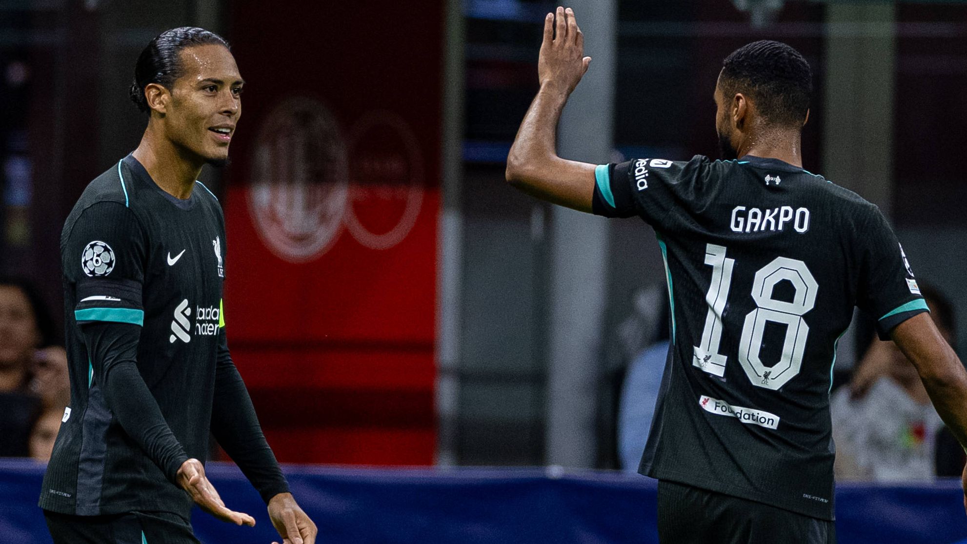 Virgil van Dijk Cody Gakpo AC Milan Liverpool