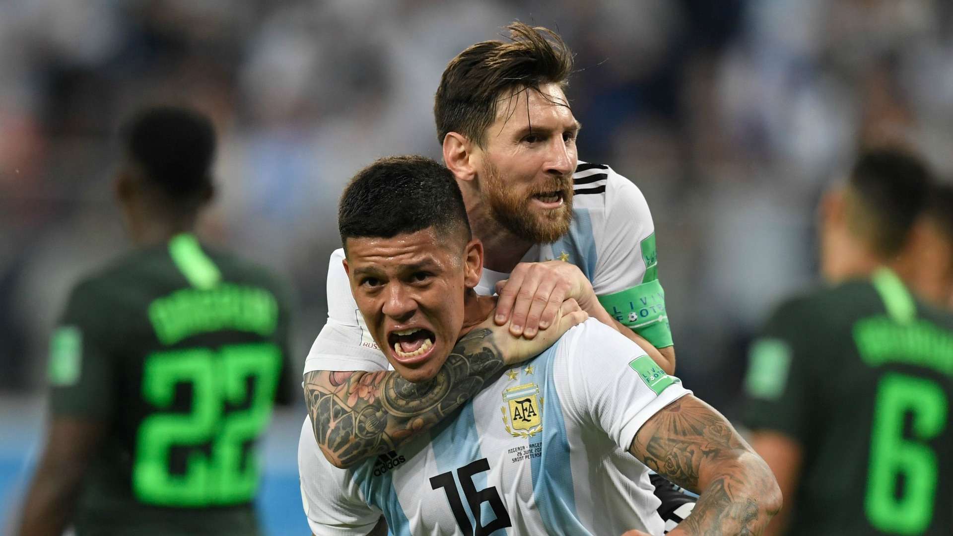 Lionel Messi - Marcos Rojo