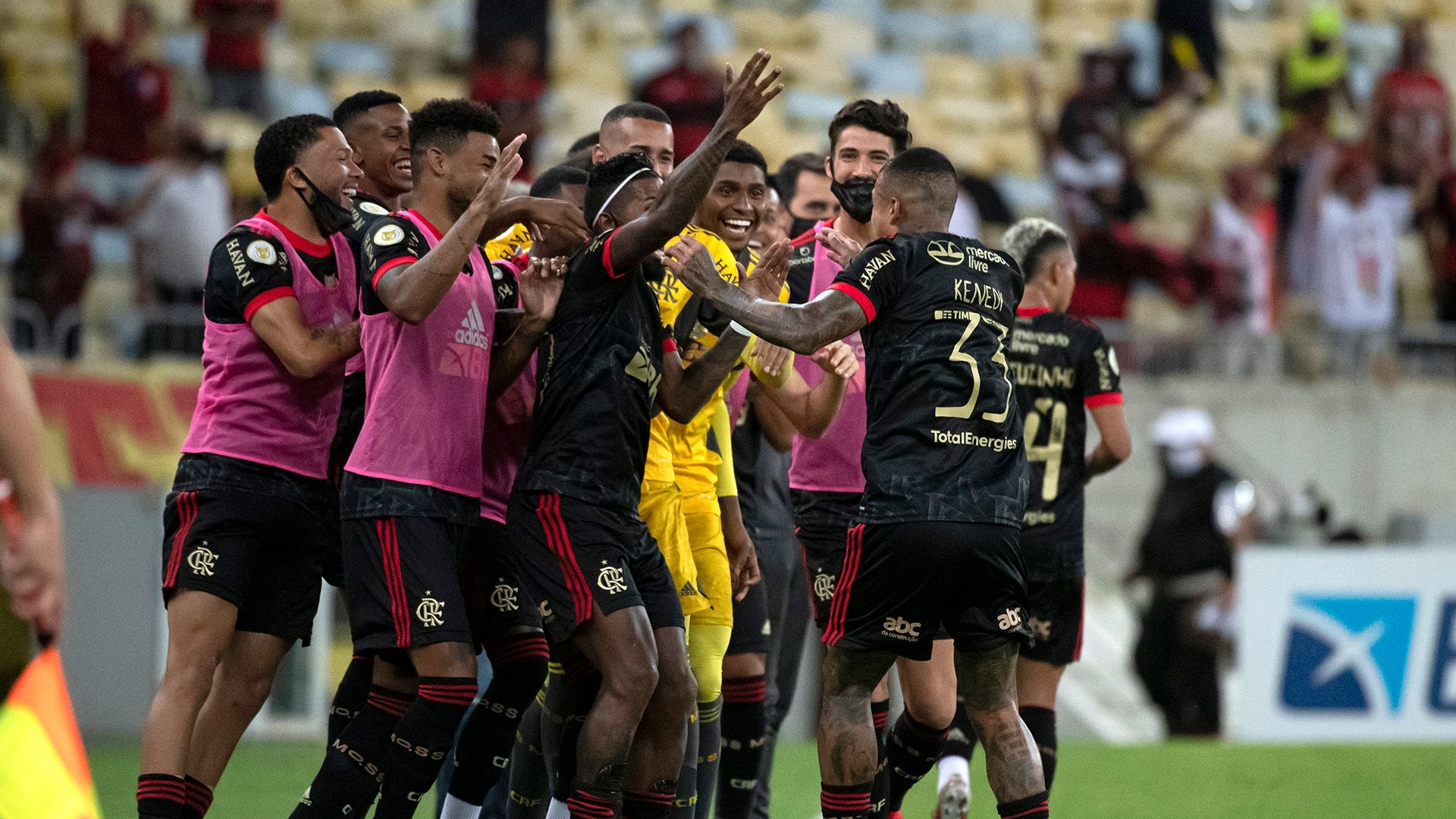 Comemoração, Flamengo x Juventude, Brasileirão, 13102021