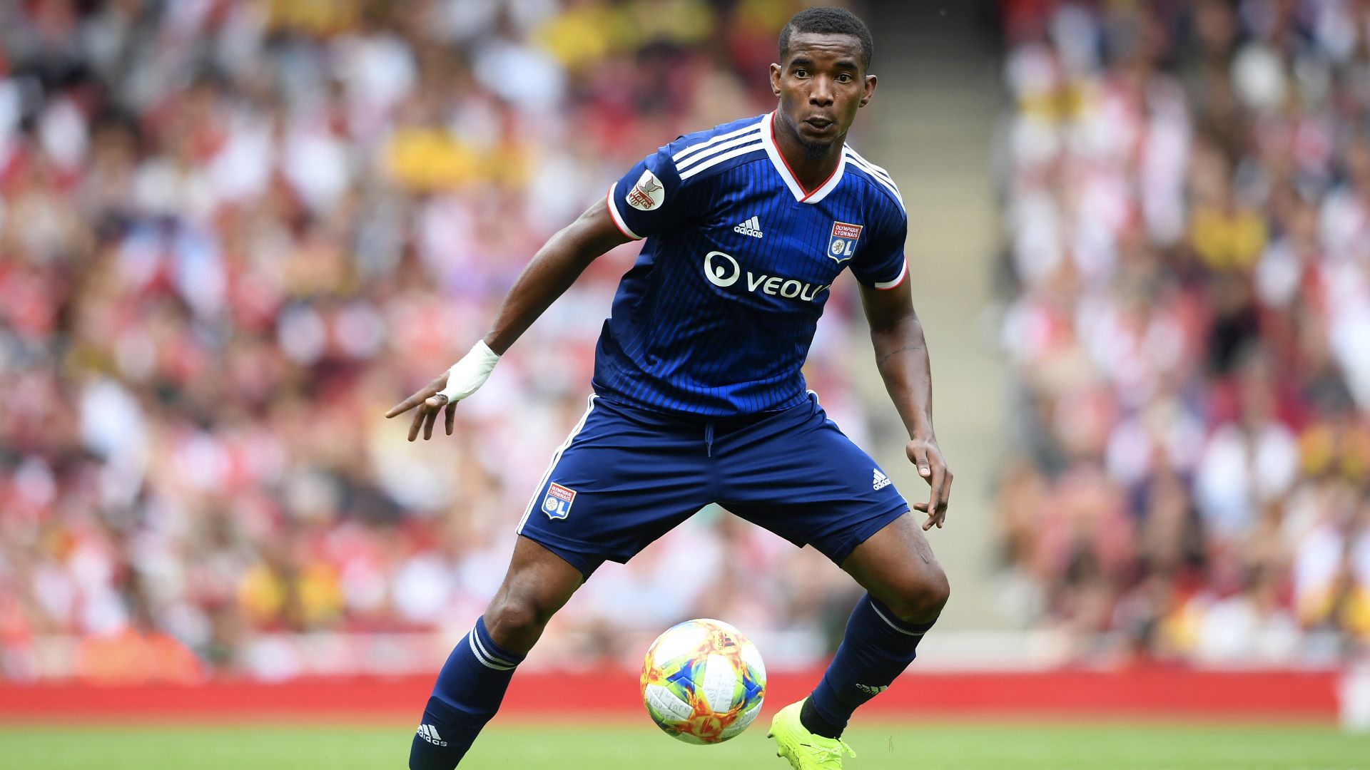 Thiago Mendes (OL) face à Arsenal, Emirates Cup, le 28 juillet 2019