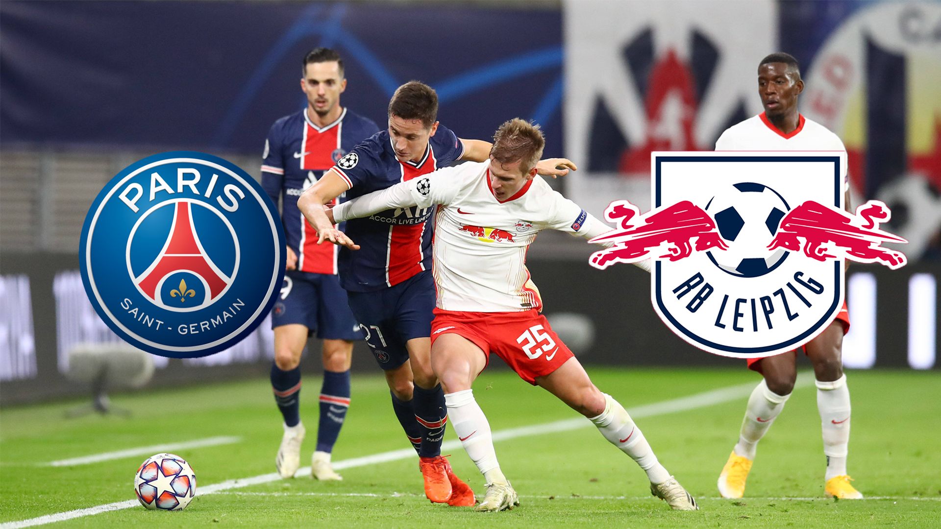 ONLY GERMANY header psg rb leipzig rasenballsportleipzig dani olmo ander herrera paris saint-germain