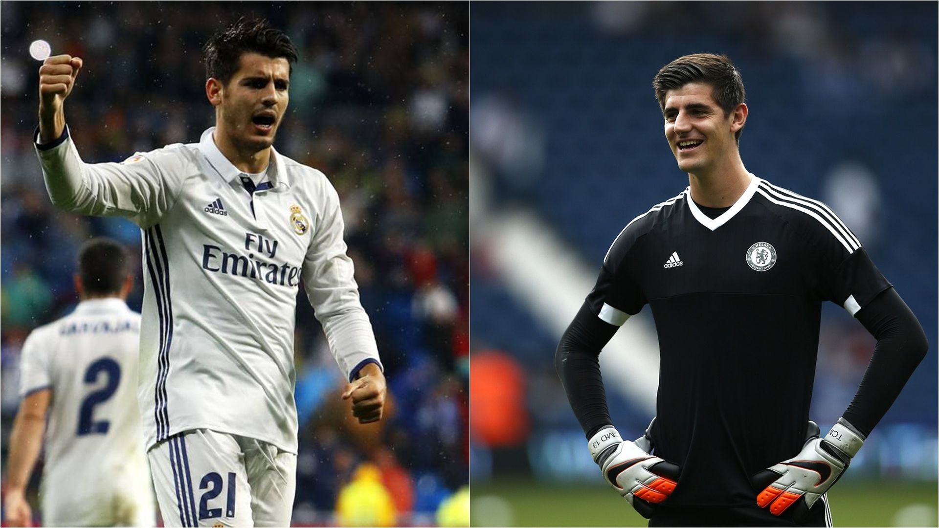 Thibaut Courtois Chelsea Alvaro Morata Real Madrid