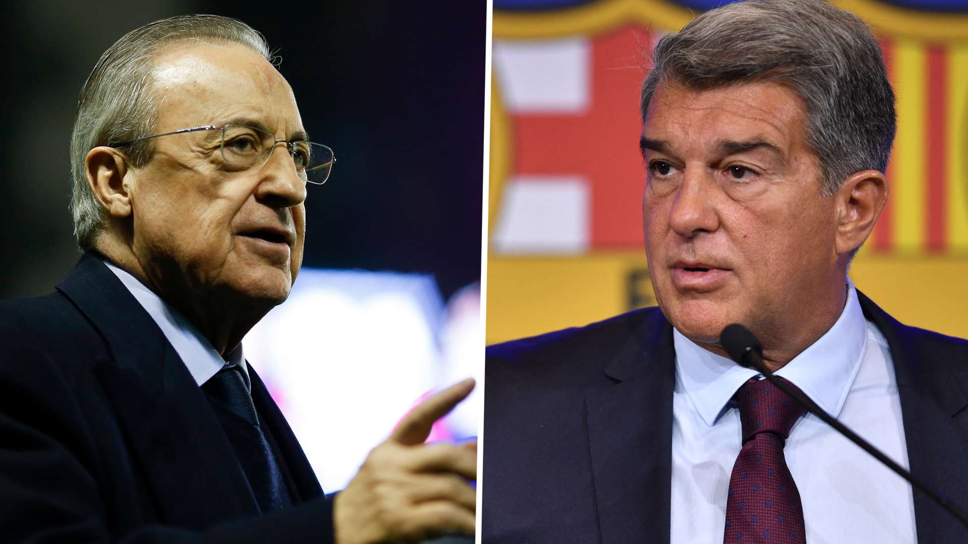 Florentino Pérez Joan Laporta Real Madrid Barcelona