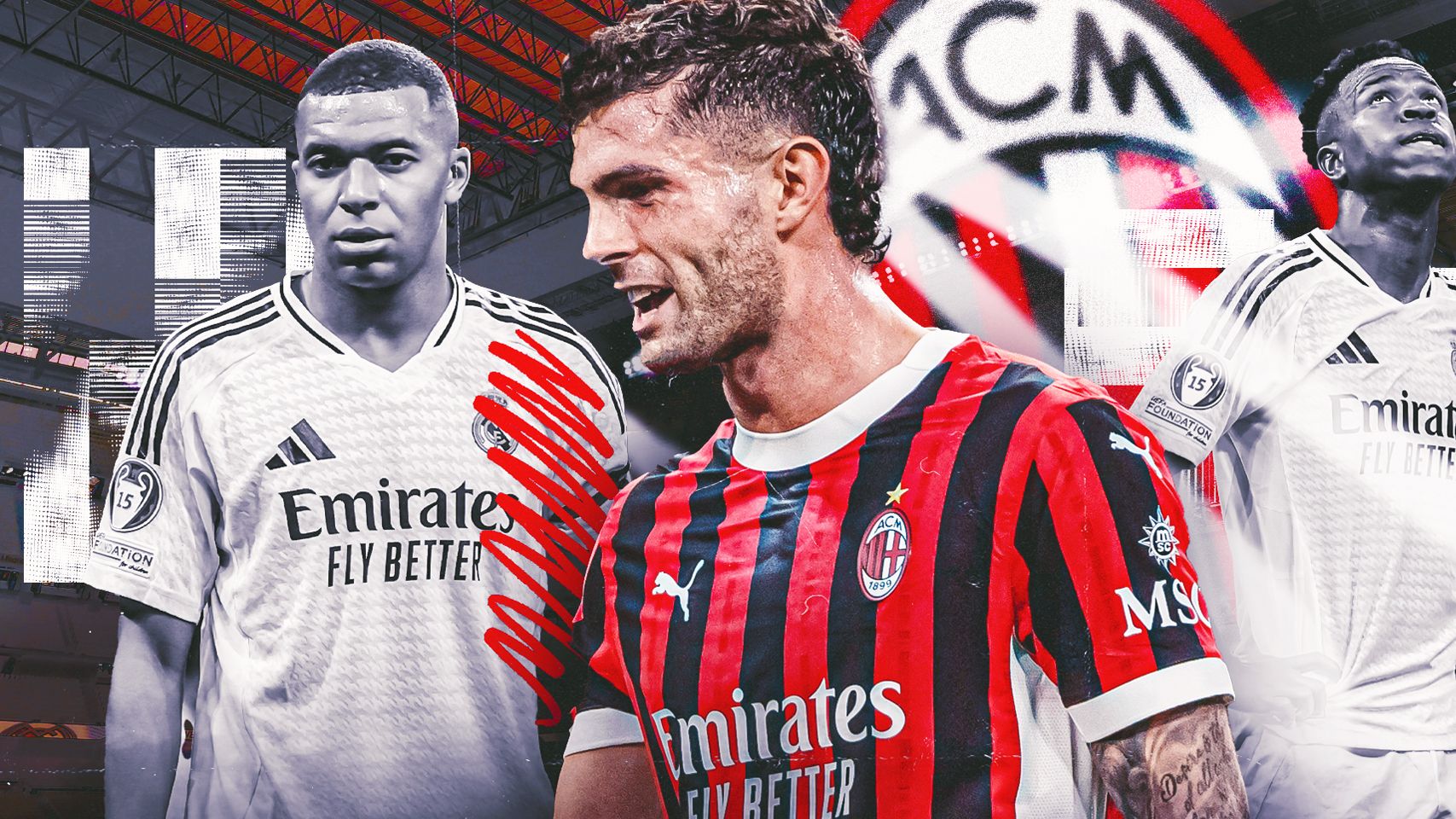 Christian Pulisic Milan vs Real Madrid HIC