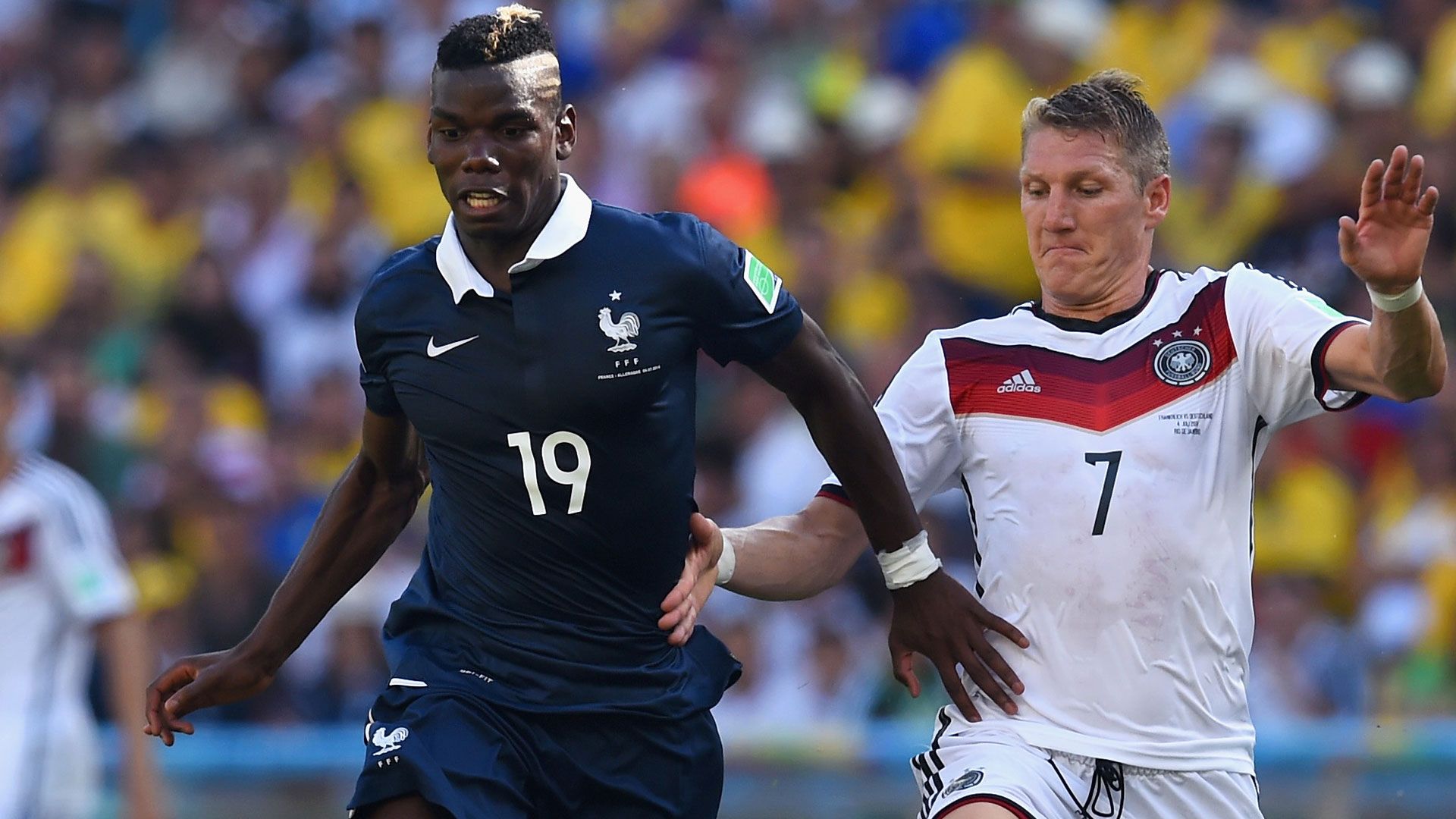 Paul Pogba Bastian Schweinsteiger Frankreich Deutschland WM 2014 07042014