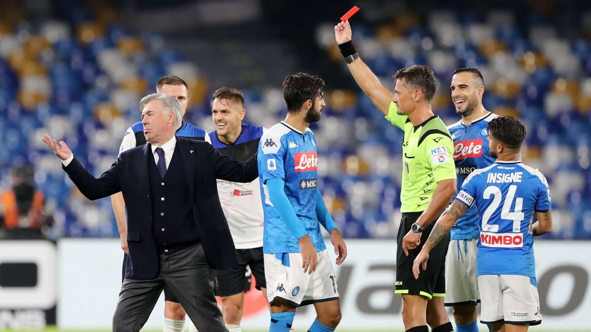 Ancelotti - Napoli Atalanta