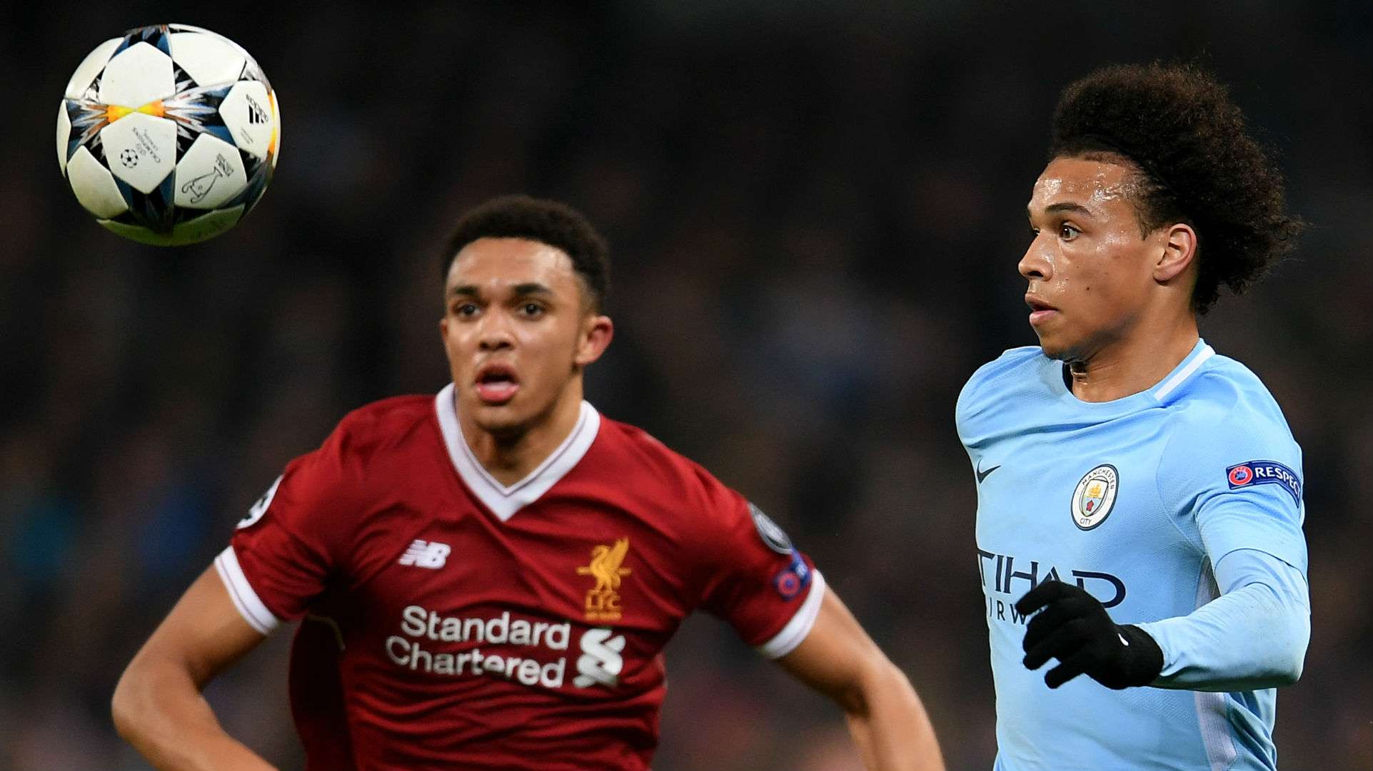 Trent Alexander-Arnold, Liverpool, Leroy Sane, Manchester City