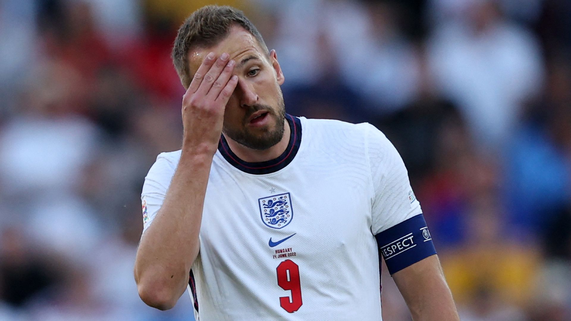 HARRY KANE ENGLAND NATIONS LEAGUE 14062022