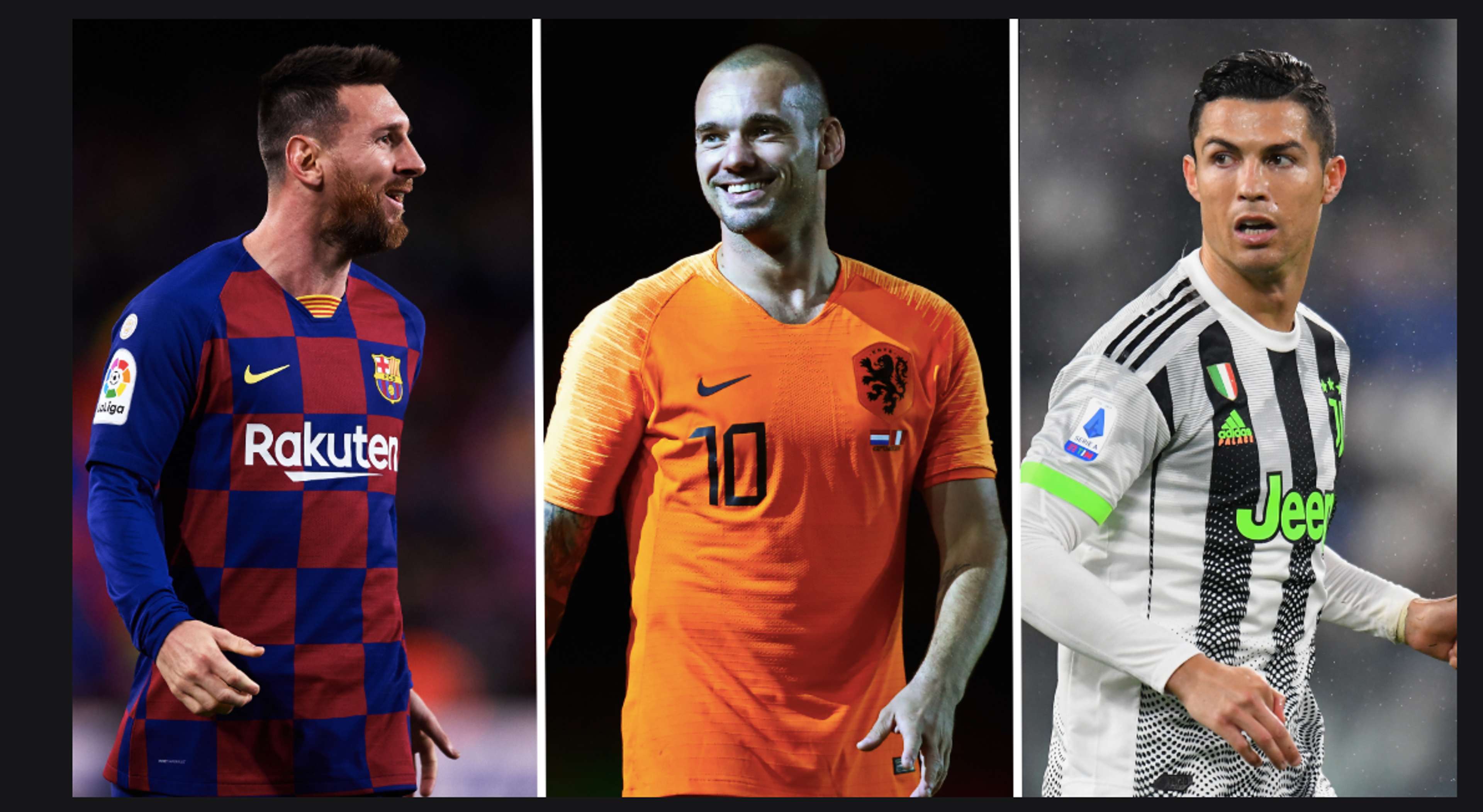 Lionel Messi, Wesley Sneijder, Cristiano Ronaldo