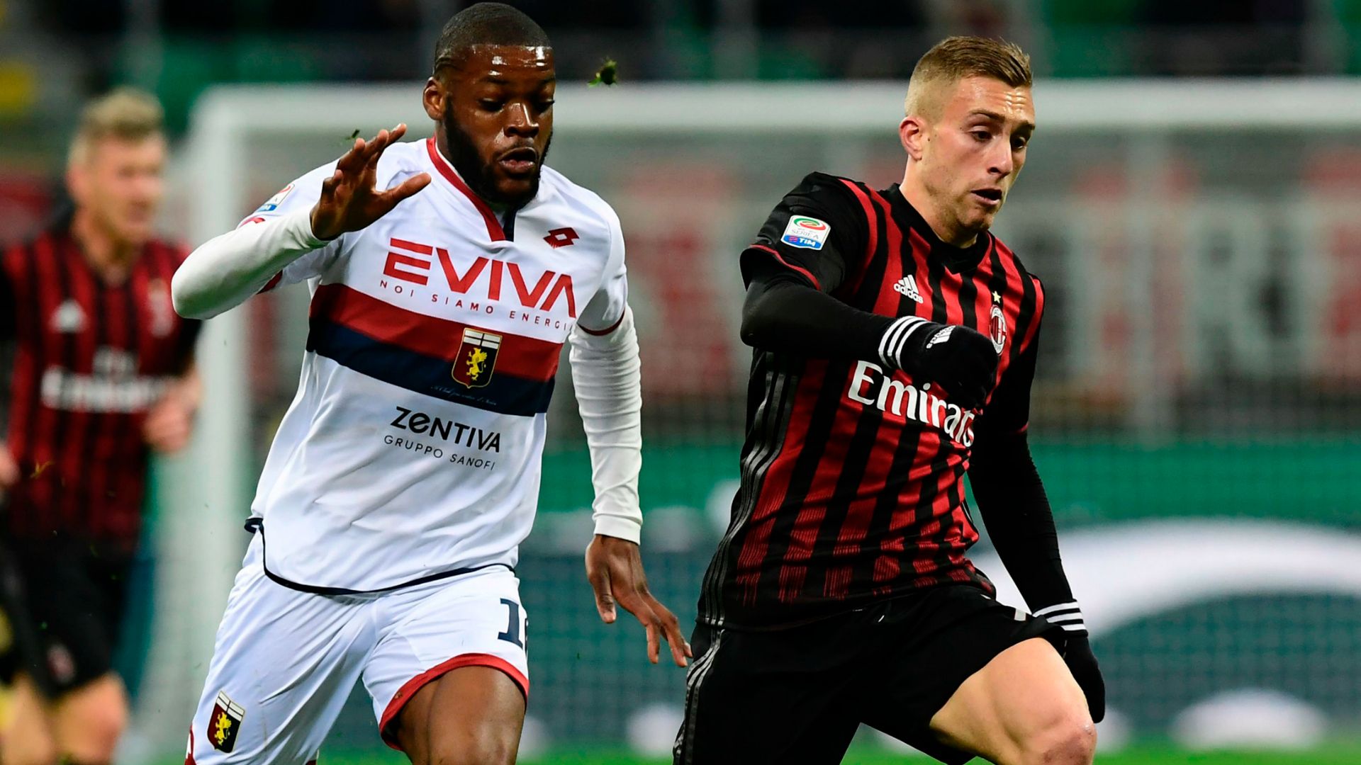 Olivier Ntcham Gerard Deulofeu Milan Genoa Serie A 18032017
