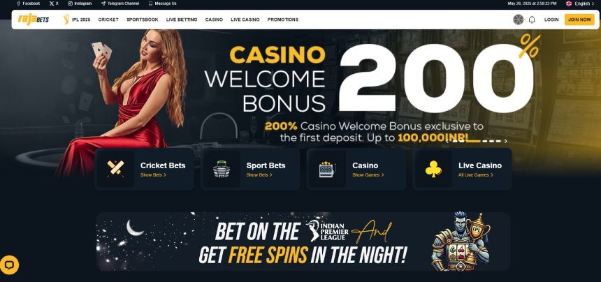 Rajabets Welcome Bonus