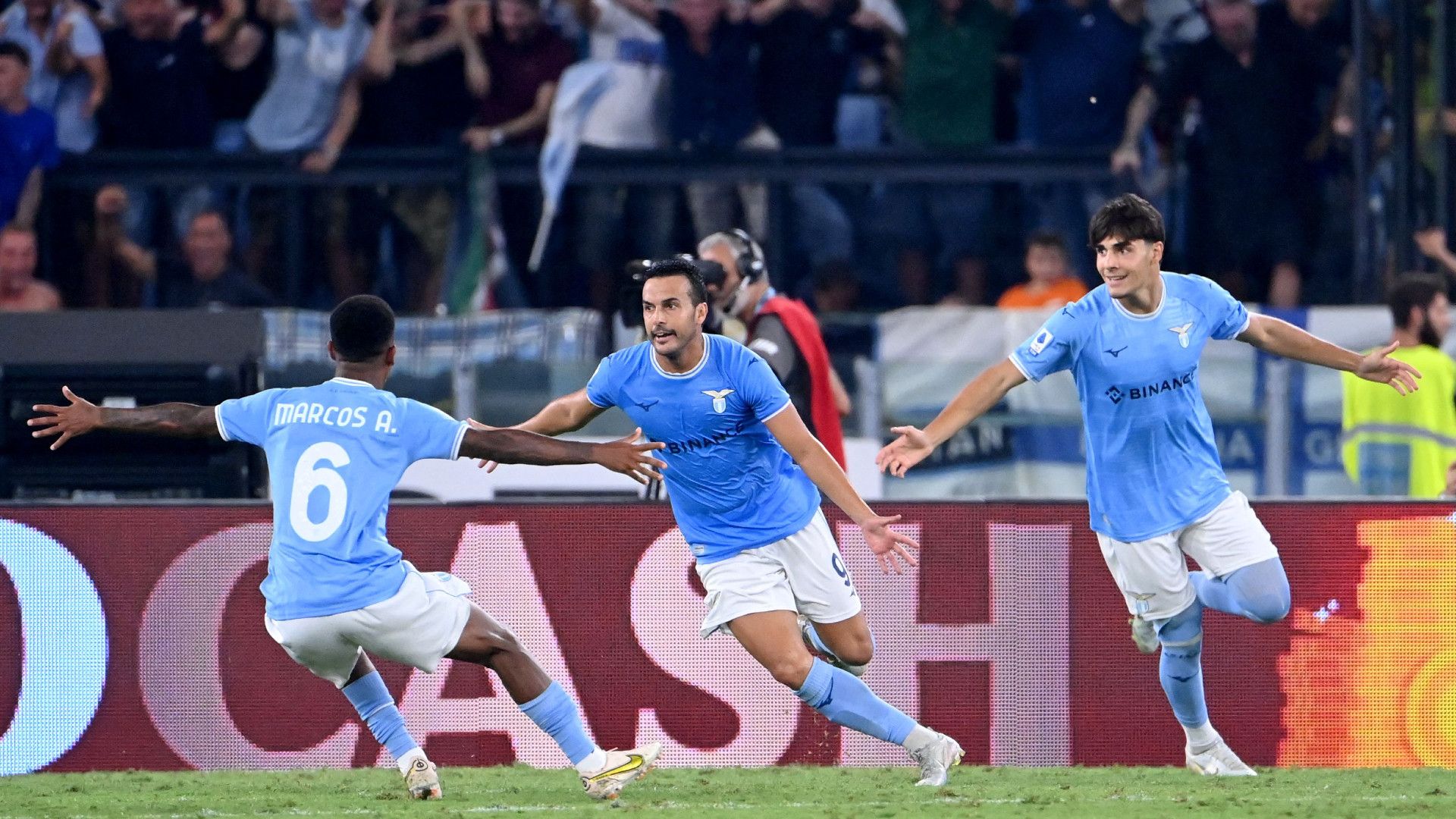 Pedro celebrate Lazio Inter Serie A