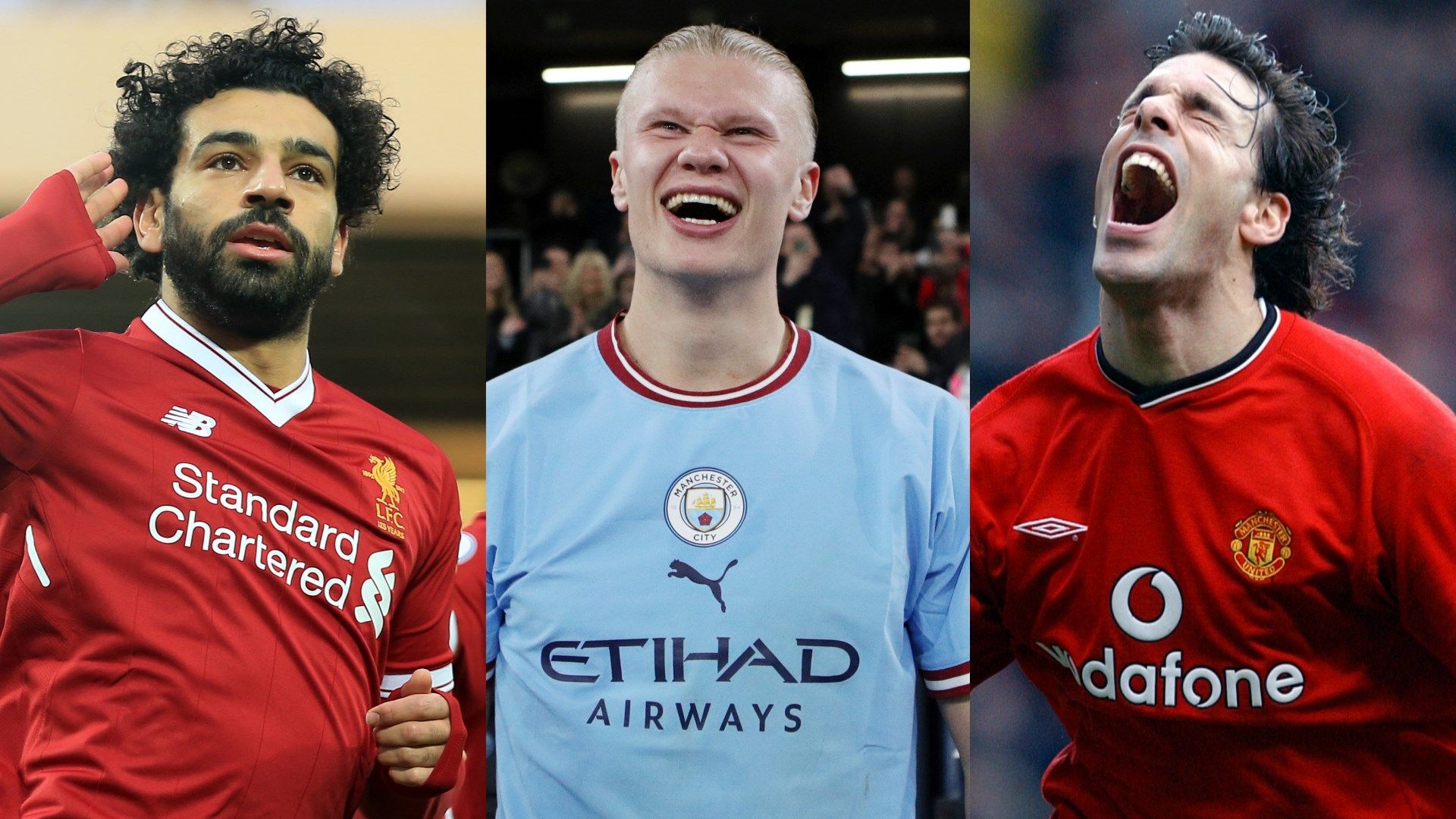 Salah Haaland Van Nistelrooy GFX