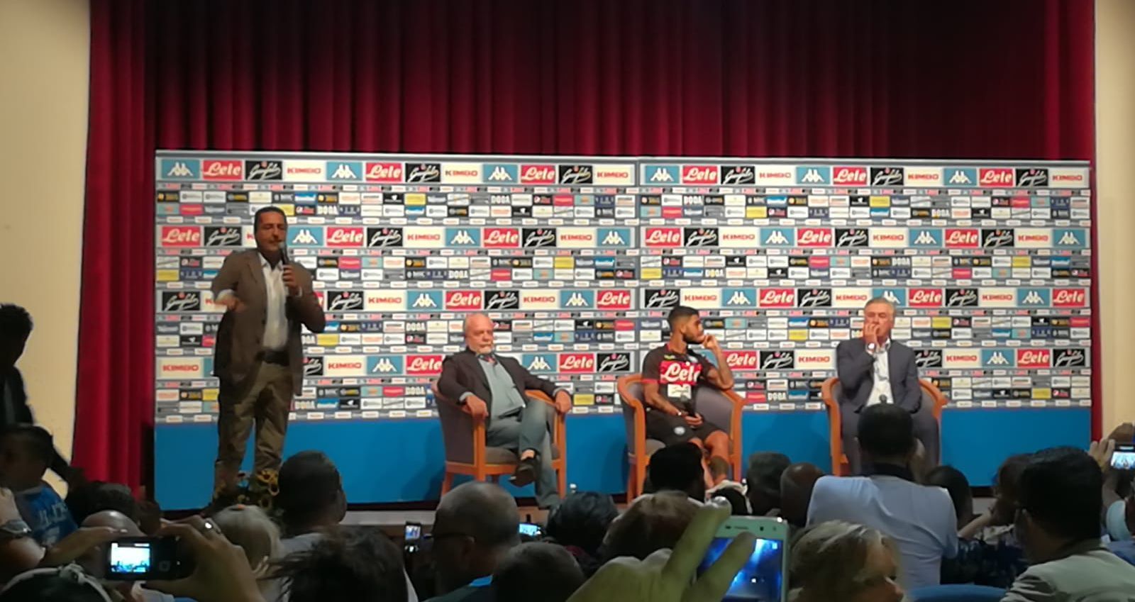 Napoli De Laurentiis Ancelotti Insigne Dimaro