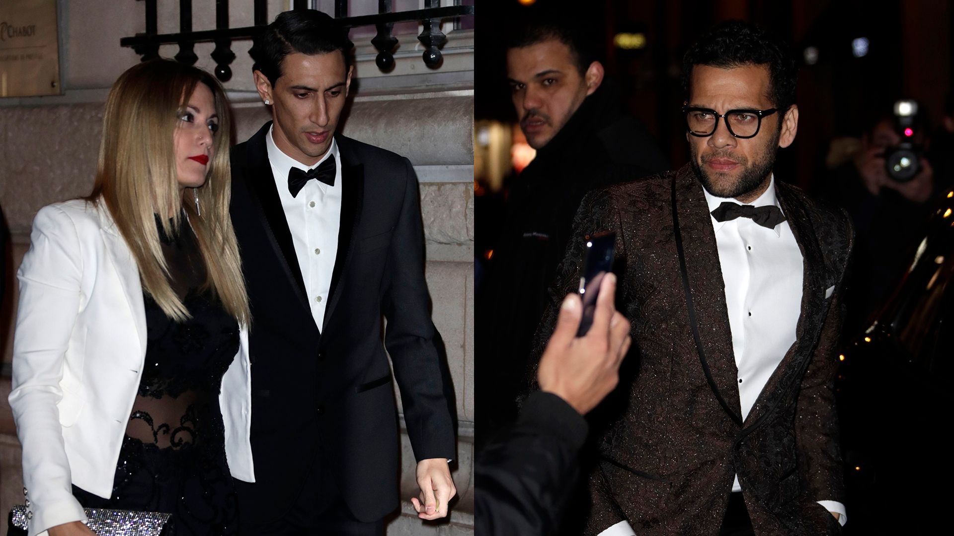 Di Maria e Dani Alves festa Neymar 04 02 18