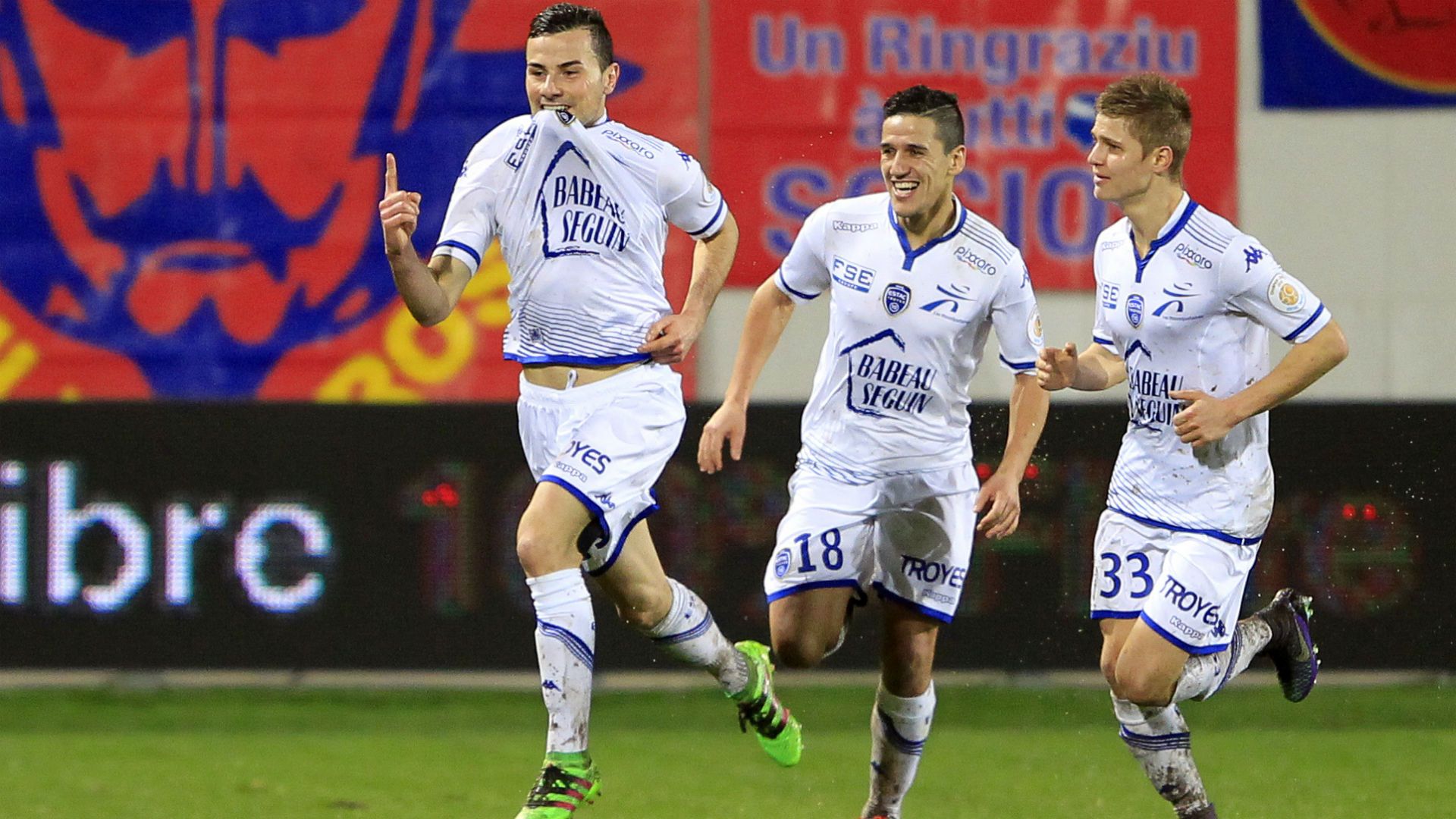Karim Azamoum Gazélec d'Ajaccio Troyes Ligue 1 13022016