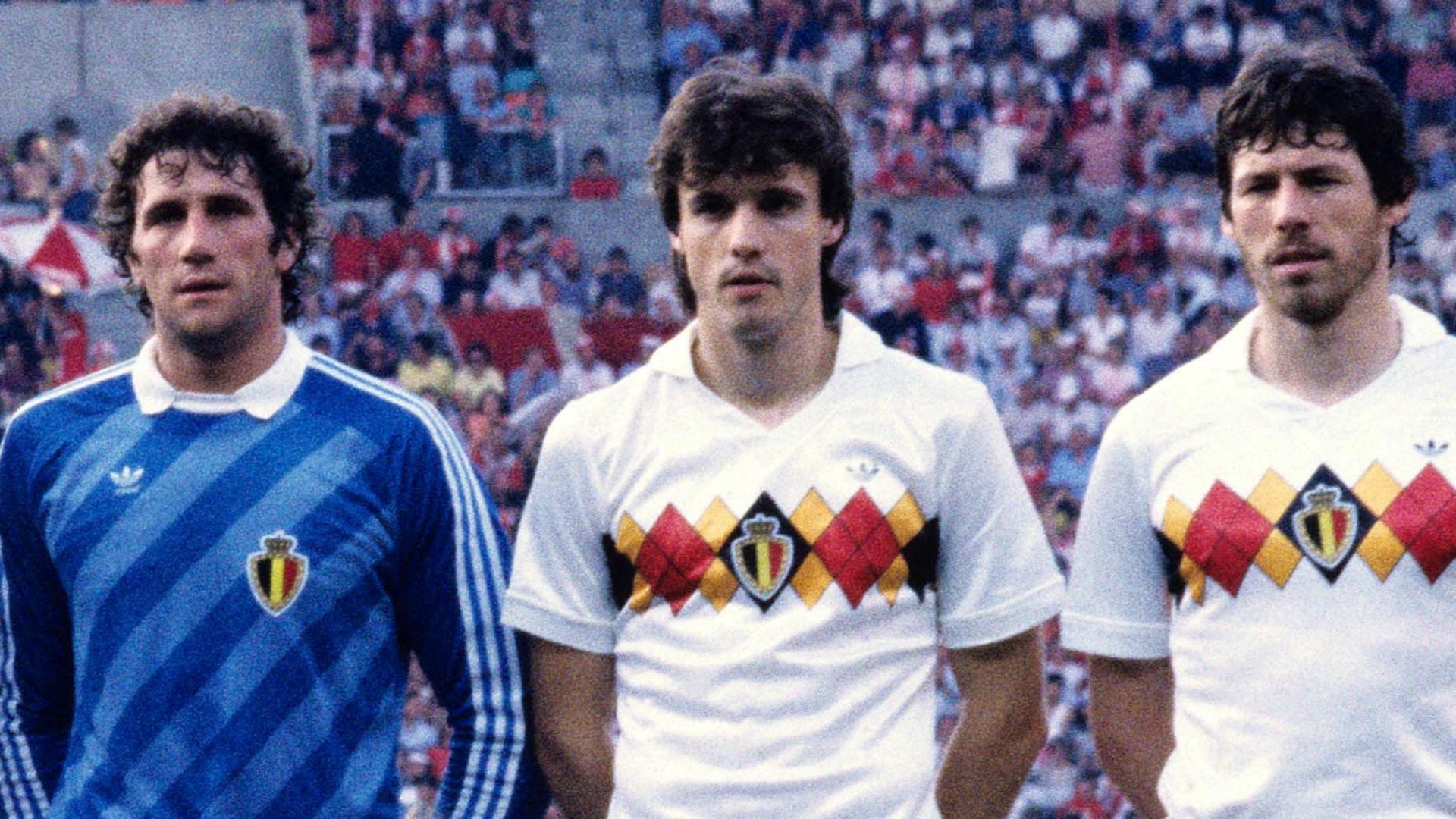 Jean Marie Pfaff Erwin Vandenbergh Rene Vandereycken Belgium 06191984