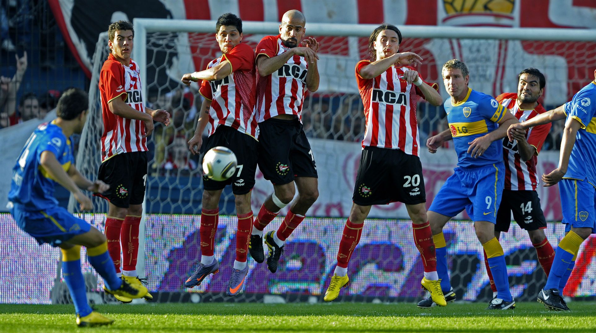 250910 Estudiantes Boca Verón Palermo tiro libre Marcelo Cañete