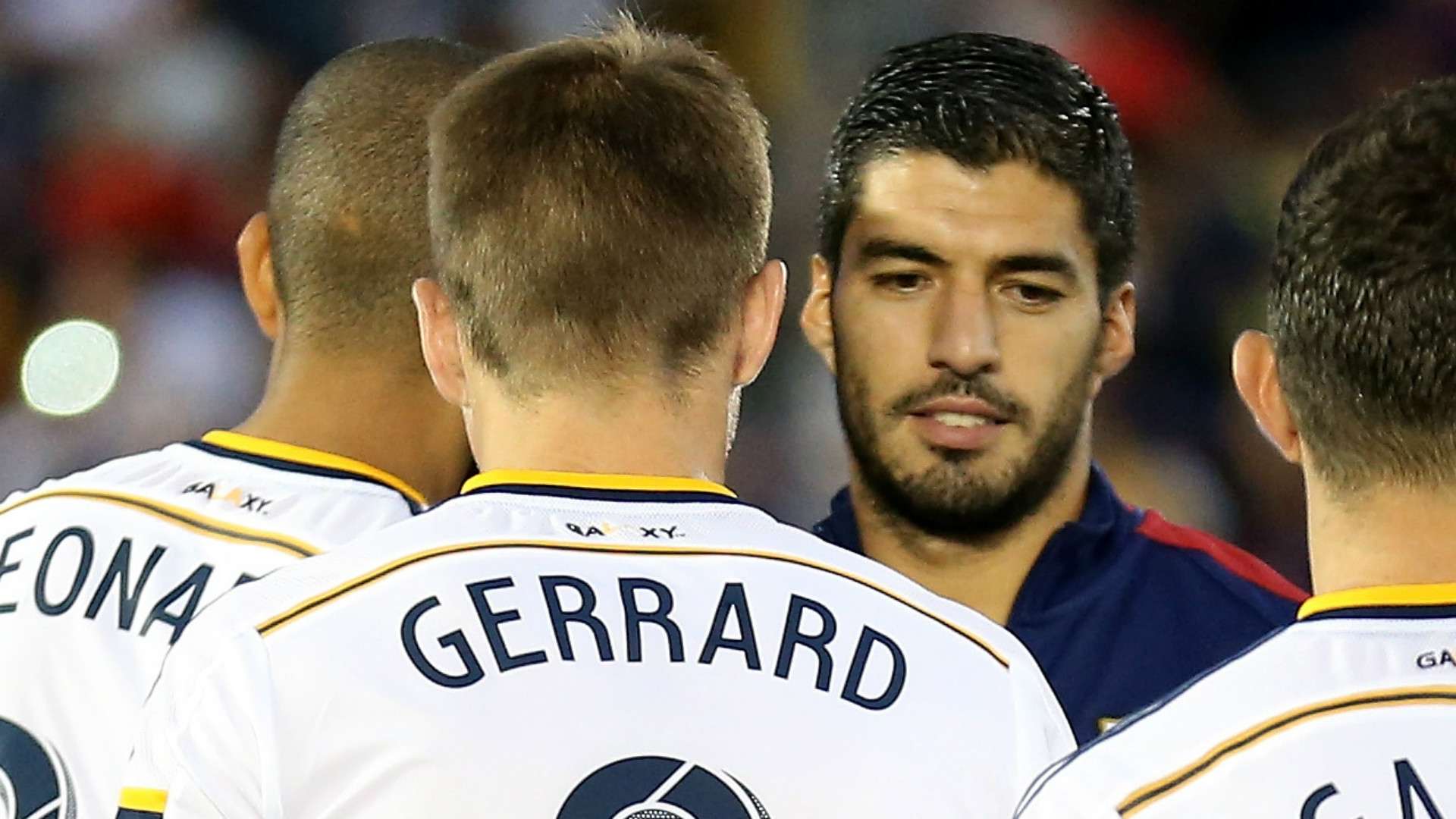 Steven Gerrard Luis Suarez LA Galaxy Barcelona 2015