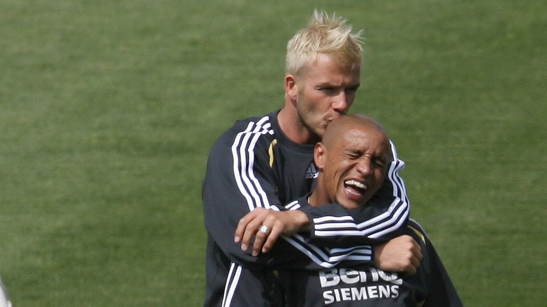 David Beckham Roberto Carlos Real Madrid