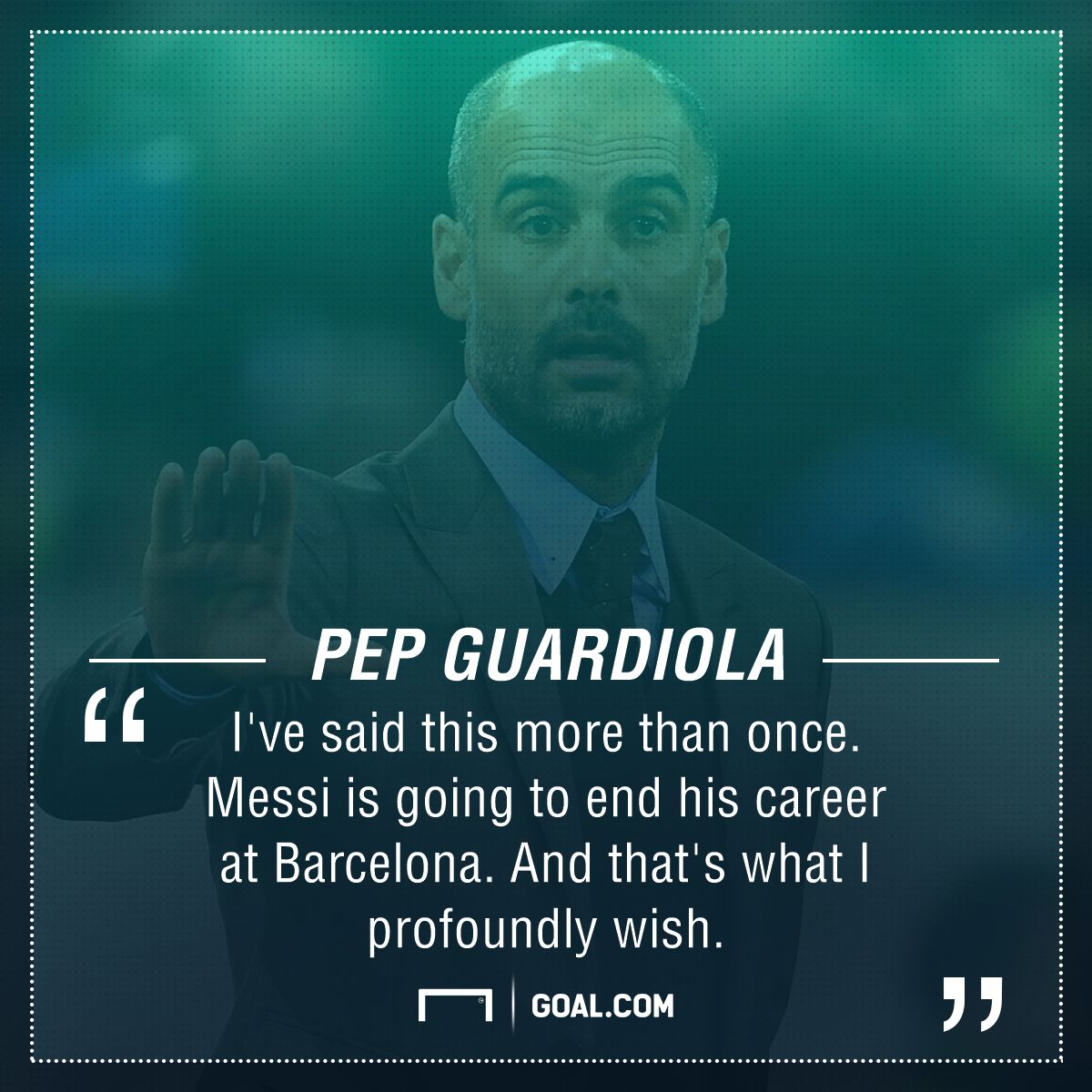 Guardiola quote Messi
