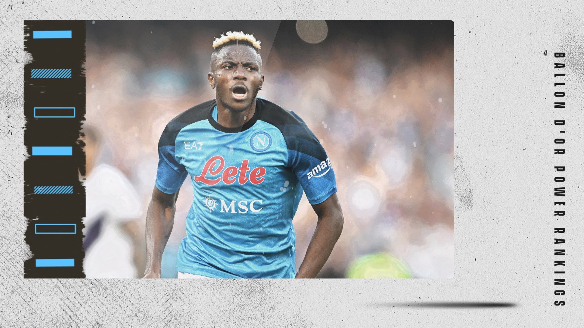 Victor Osimhen Ballon d'Or Rankings GFX