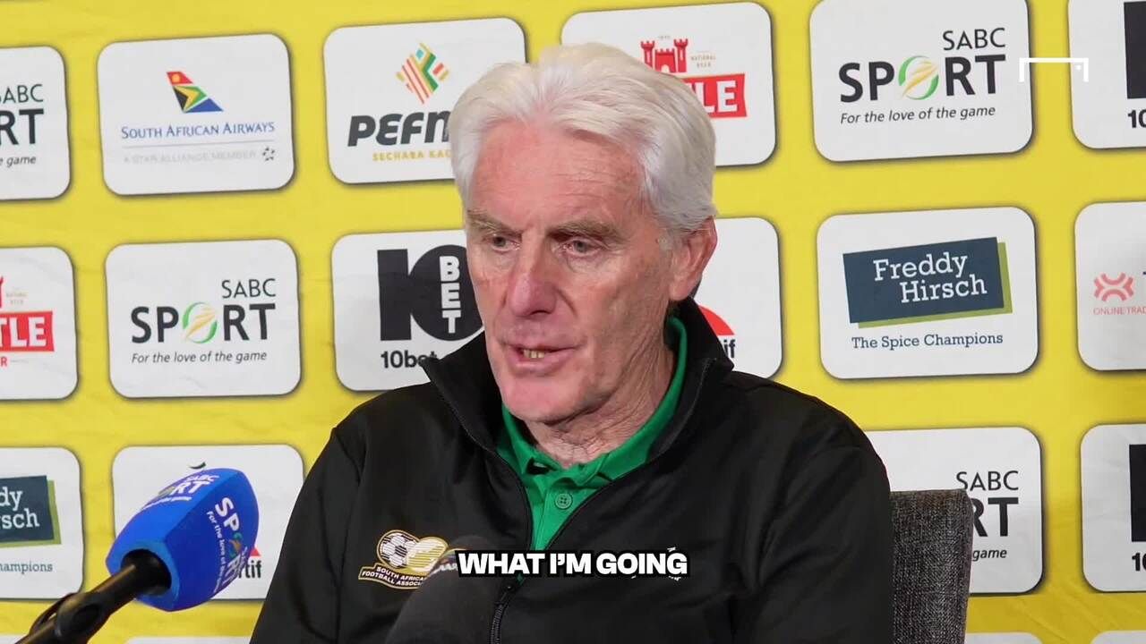 Hugo Broos press conference video